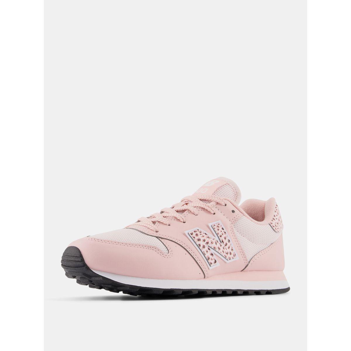 New Balance 500 Animal Print Logo Lace Up Sneakers-women-shoes-sneakers-image-5