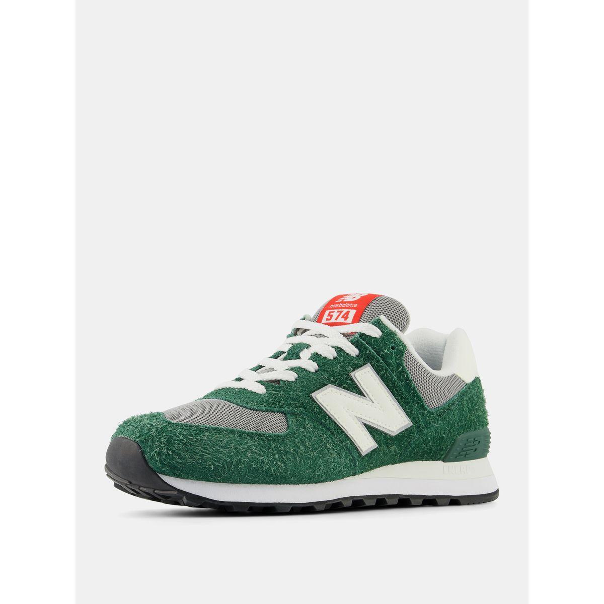 New Balance 574 Textured Lace Up Sneakers-women-shoes-sneakers-image-2