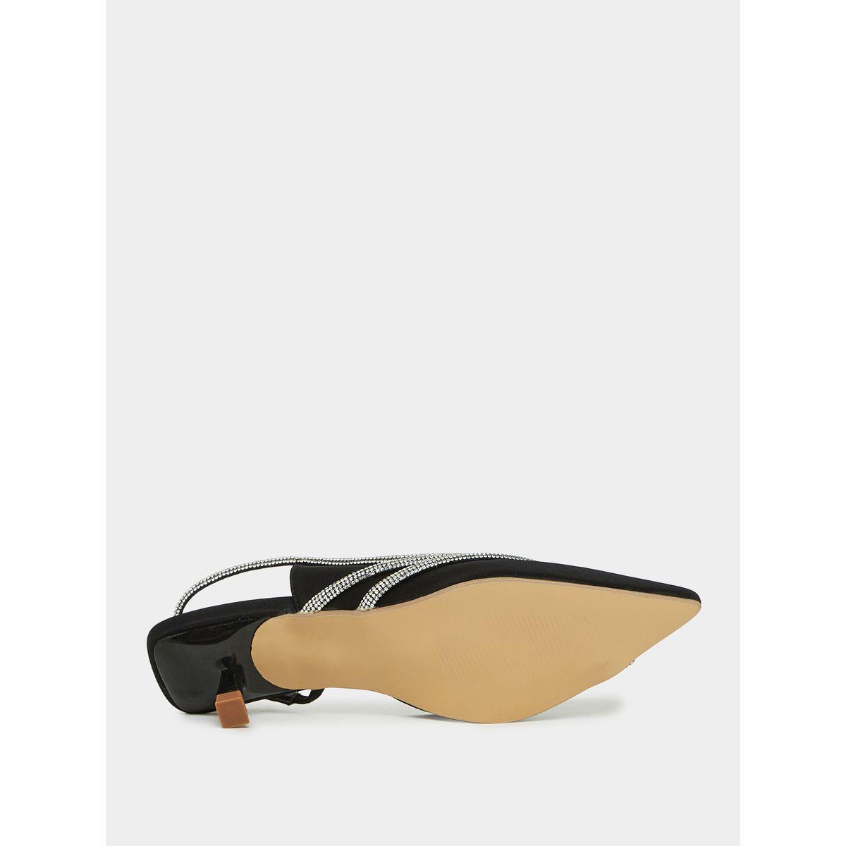 Styli Pointed Toe Slingback Crystal Design Pumps-women-shoes-heels-image-6