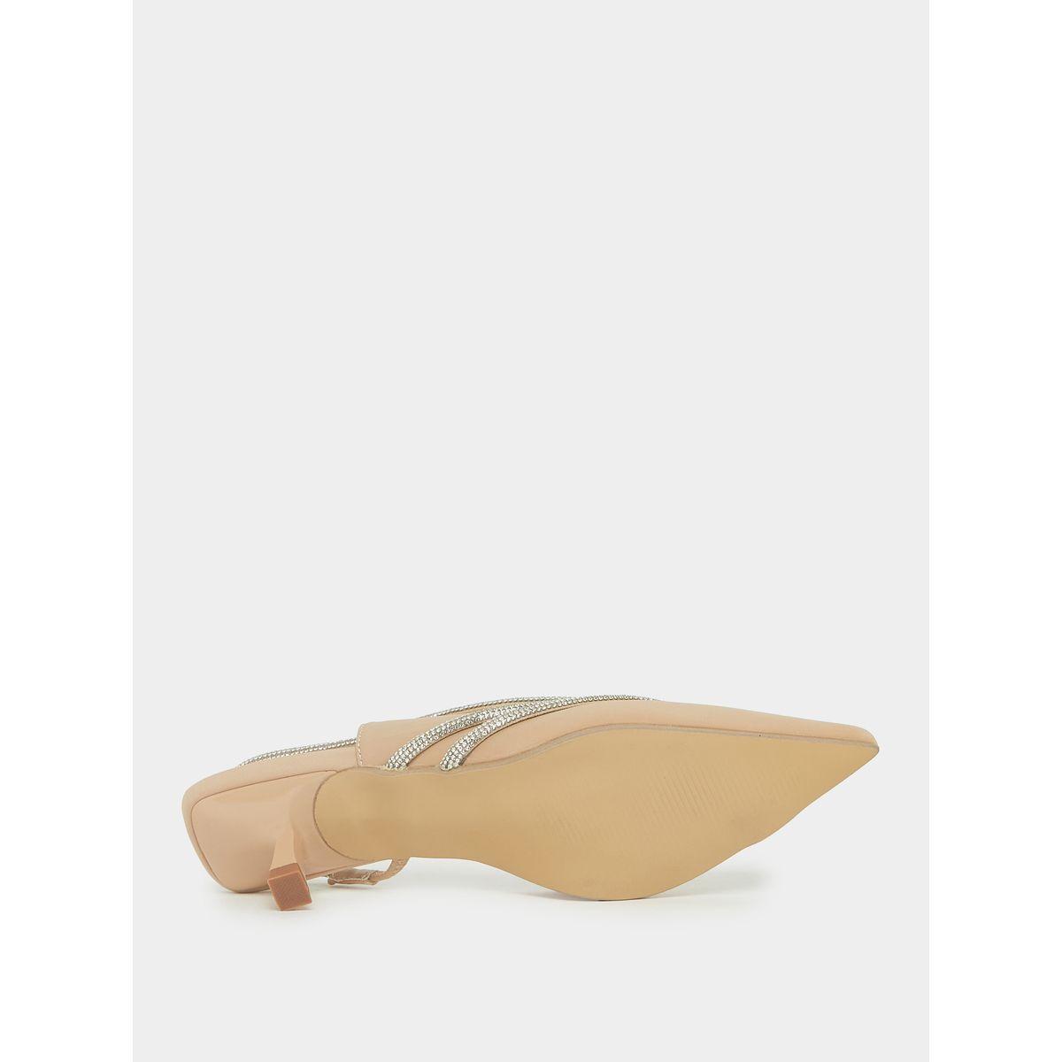 Styli Pointed Toe Slingback Crystal Design Pumps-women-shoes-heels-image-6