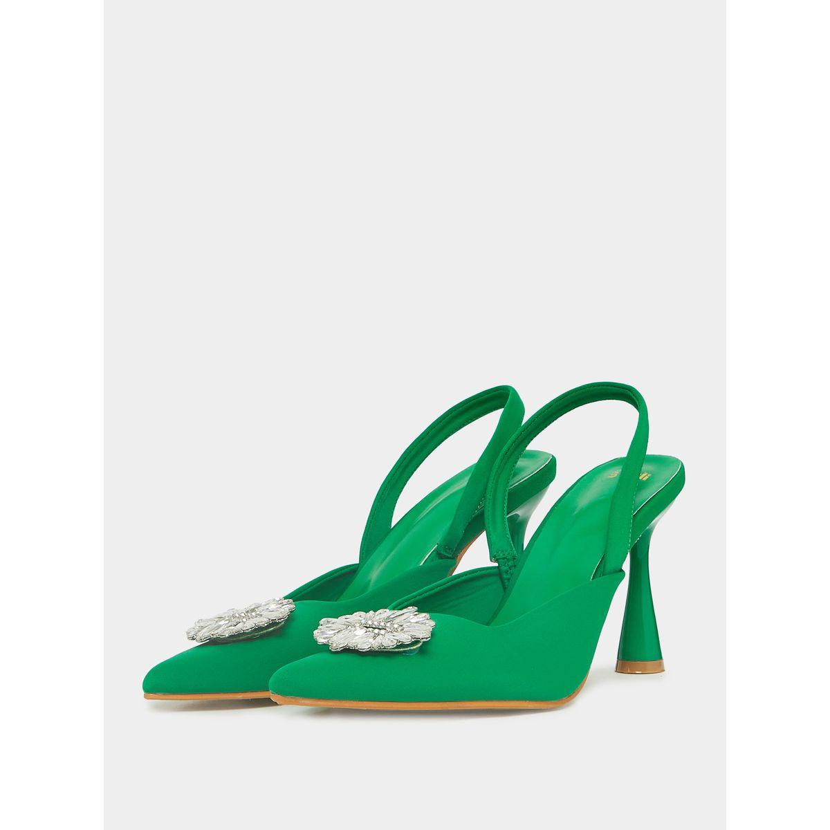 Styli Rhinestone Decor Slingback Pumps-women-shoes-heels-image-3