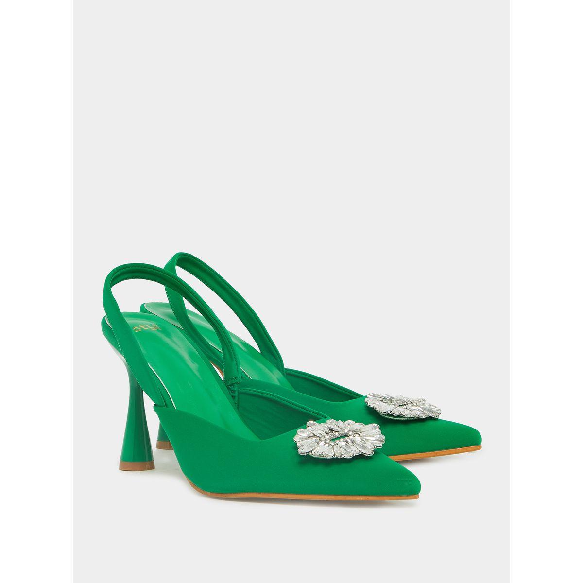 Styli Rhinestone Decor Slingback Pumps-women-shoes-heels-image-4