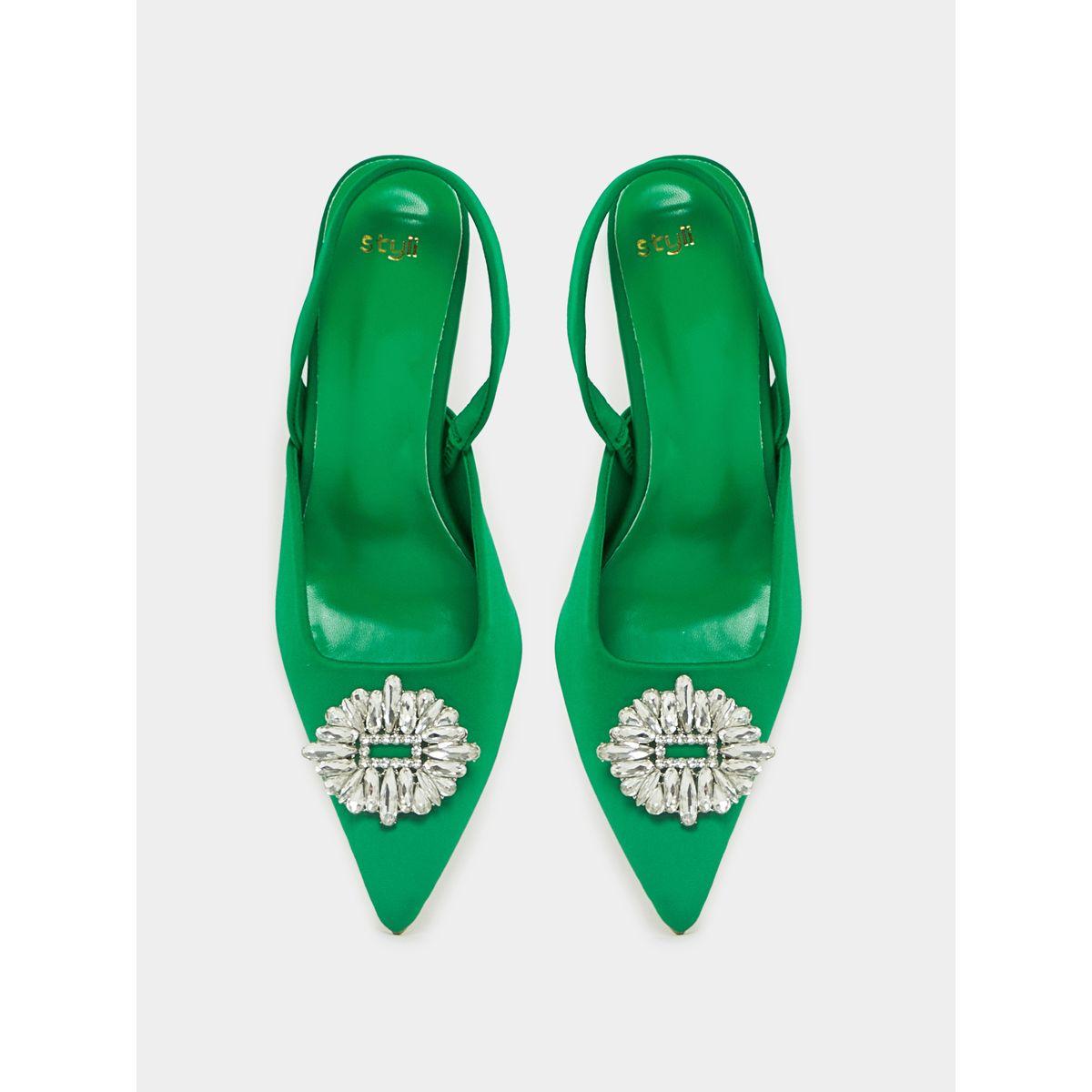 Styli Rhinestone Decor Slingback Pumps-women-shoes-heels-image-6