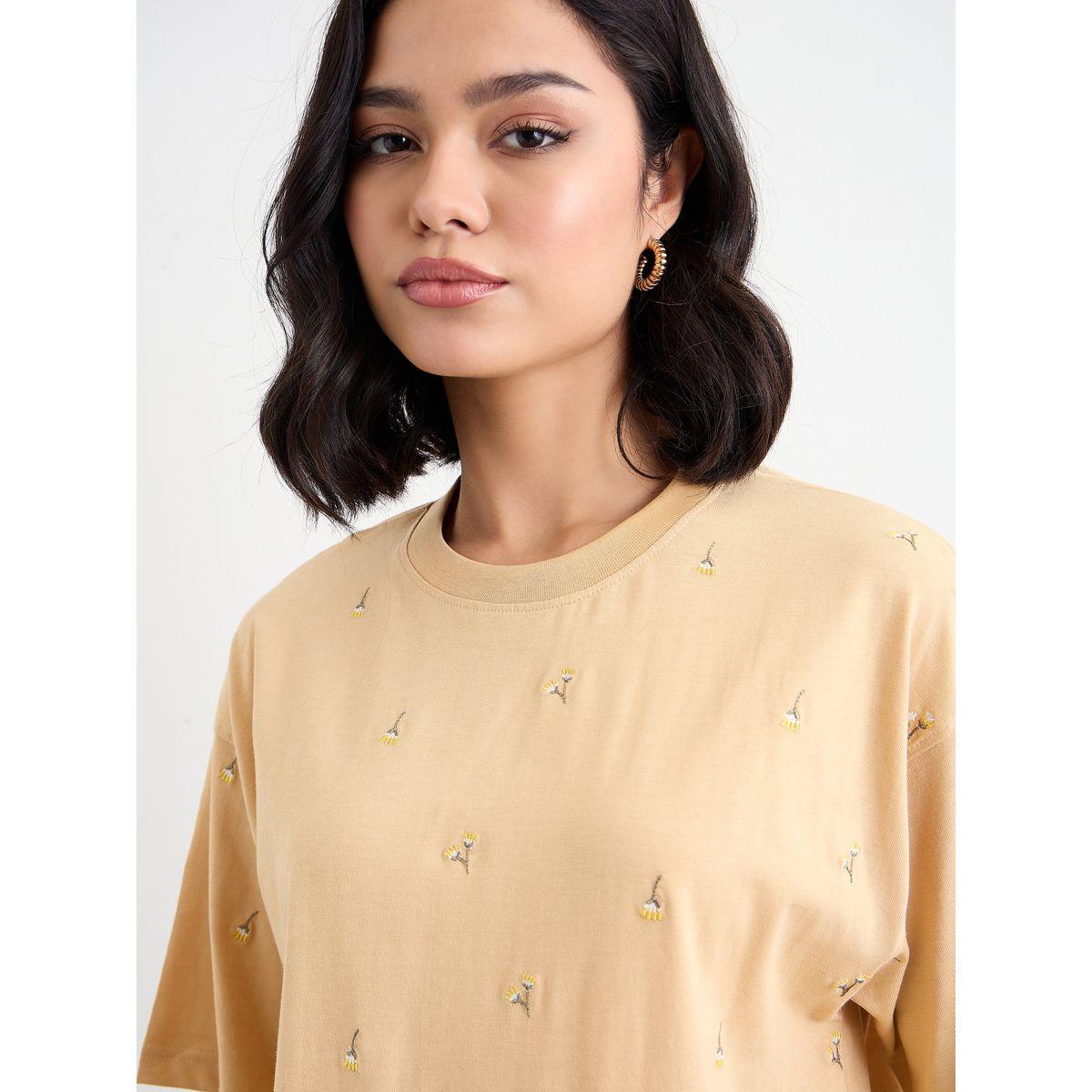 Styli Floral Embroidered Oversized T-Shirt-women-clothing-tshirts-image-3