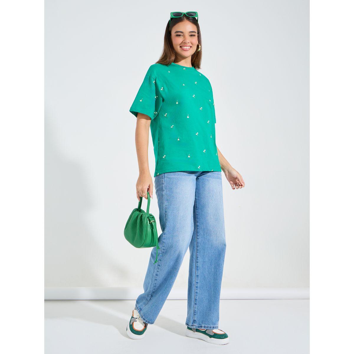Styli Elevate Oversized Embroidery Detail T-Shirt-women-clothing-tshirts-image-3