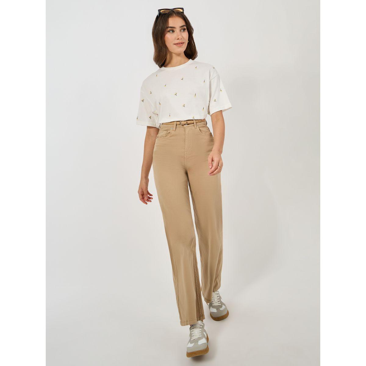 Styli Elevate Oversized Embroidery Detail T-Shirt-women-clothing-tshirts-image-2