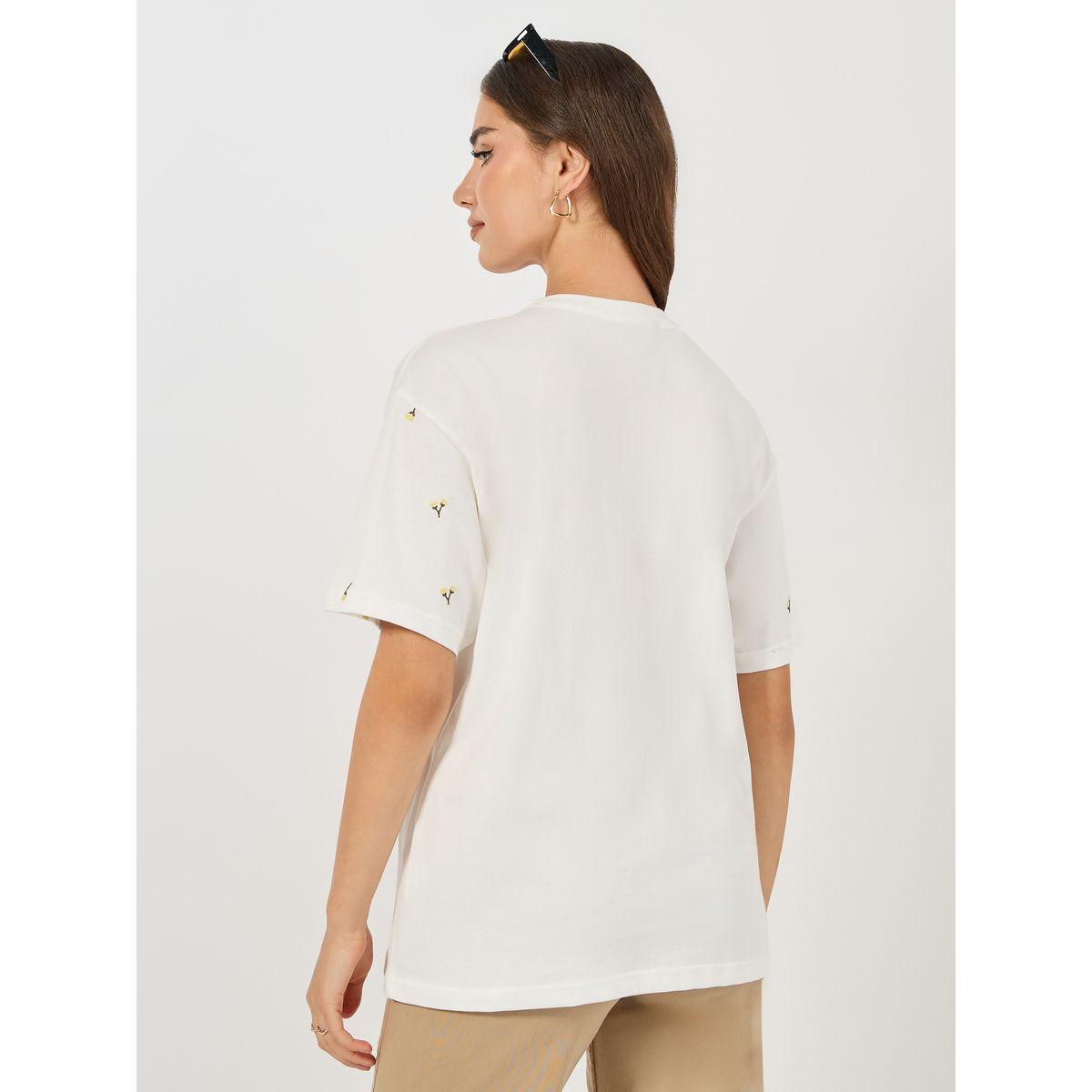 Styli Elevate Oversized Embroidery Detail T-Shirt-women-clothing-tshirts-image-5