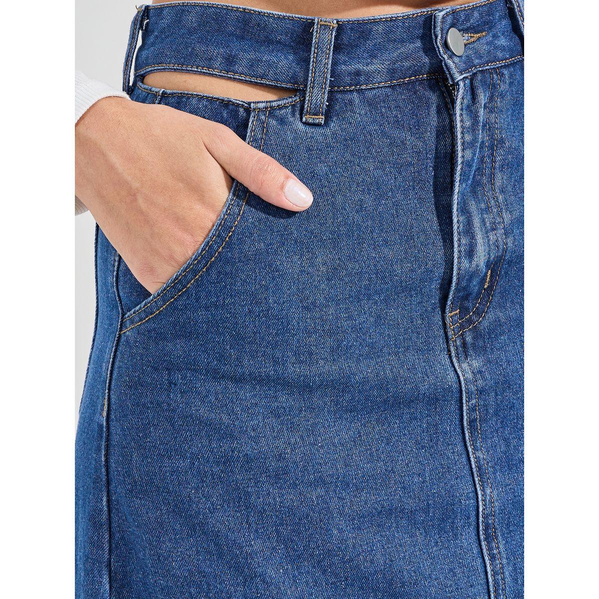 Styli Cut-Out Detail Denim Midi Skirt-women-clothing-bottoms-skirts-image-3