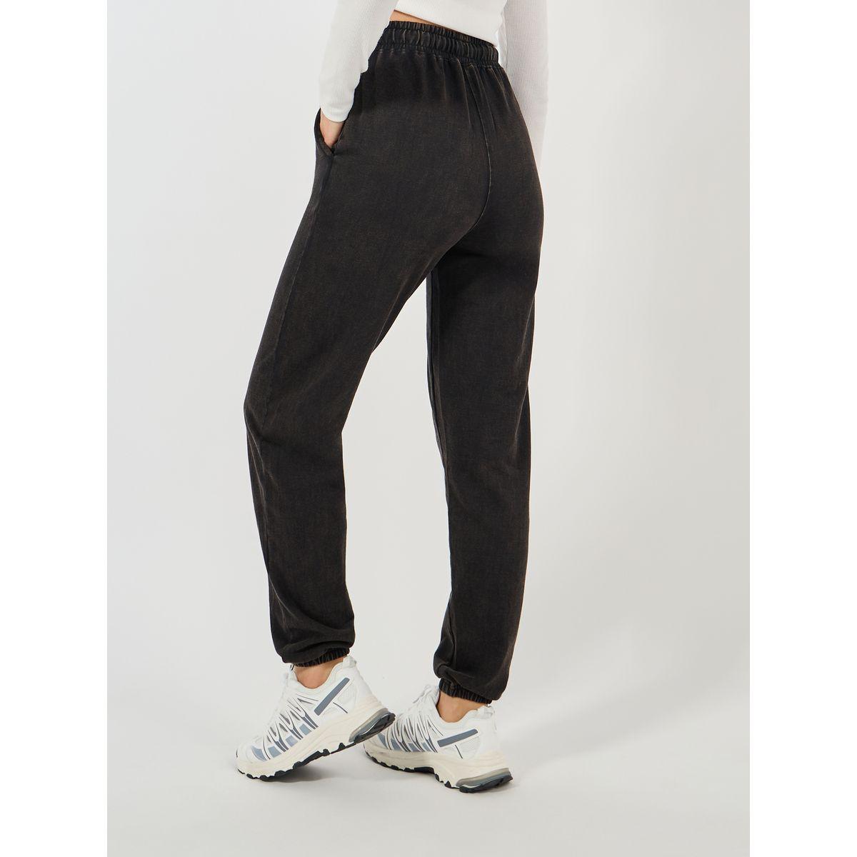 جوغر سادة بخصر عالي مع رباط خصر-women-clothing-bottoms-joggers-image-5