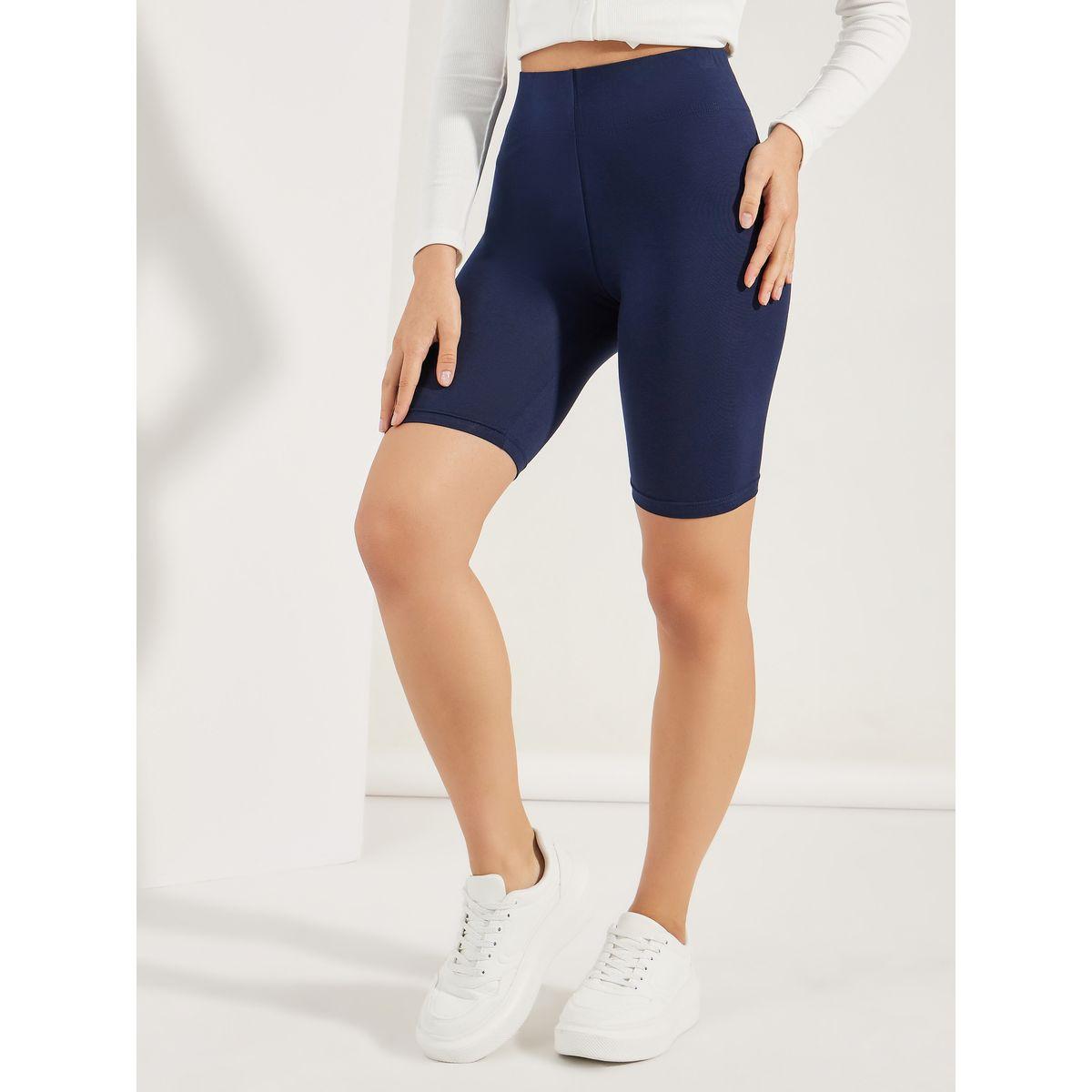 Styli Solid Basic Cycling Shorts-women-clothing-bottoms-shorts-image-2