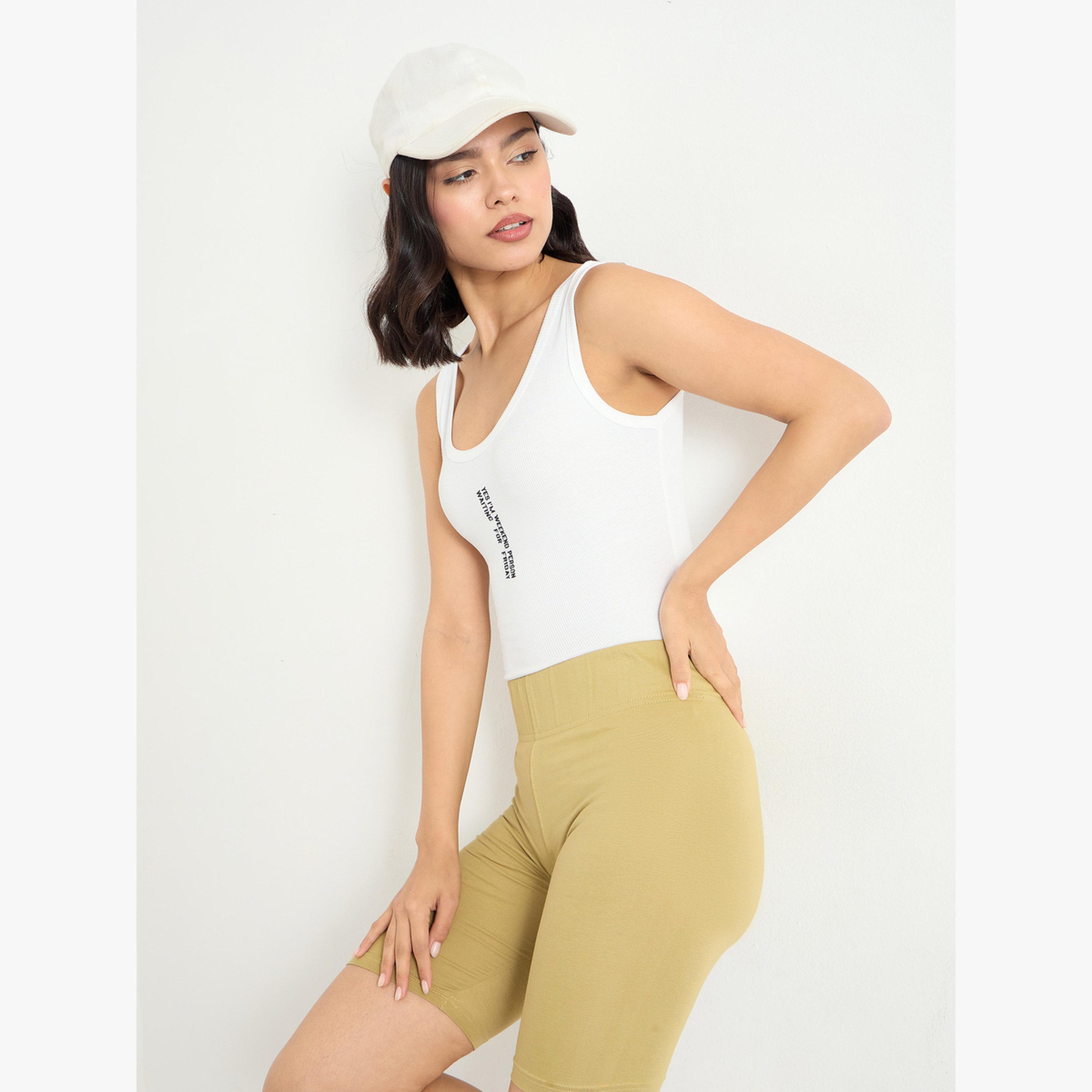Styli Women Nude Cycling Shorts-women-clothing-bottoms-shorts-image-3