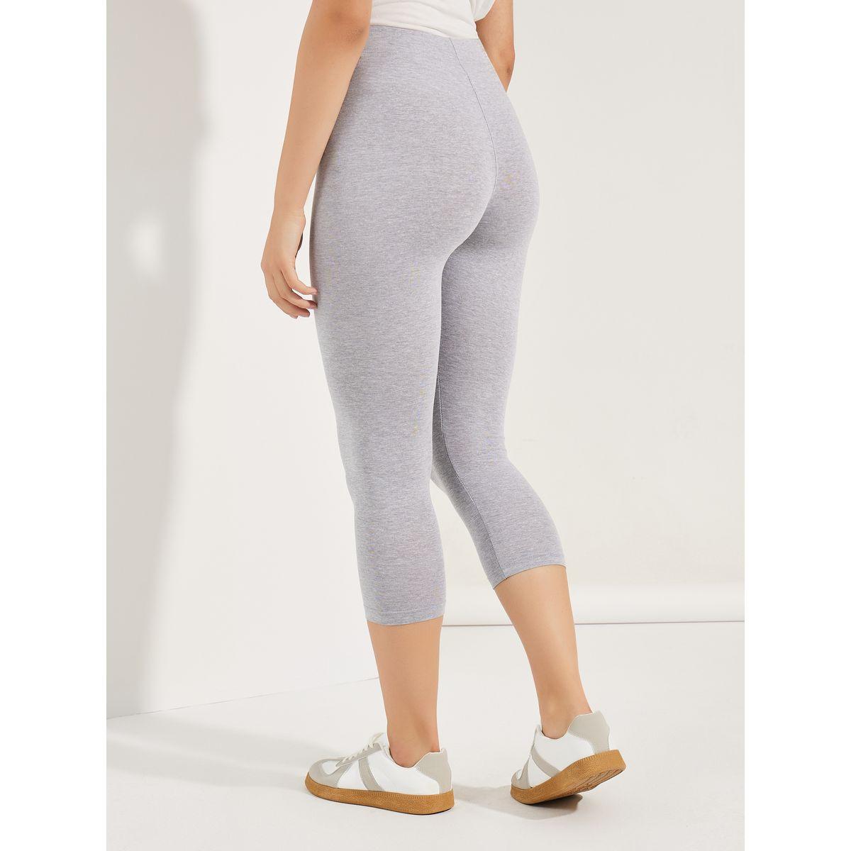 Styli Elastic Waistband Basic Capri Length Leggings-women-clothing-bottoms-leggings-image-4