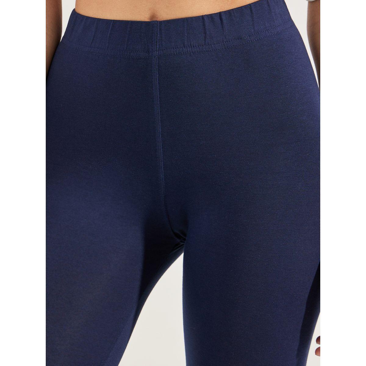 Styli Elastic Waistband Basic Capri Length Leggings-women-clothing-bottoms-leggings-image-3