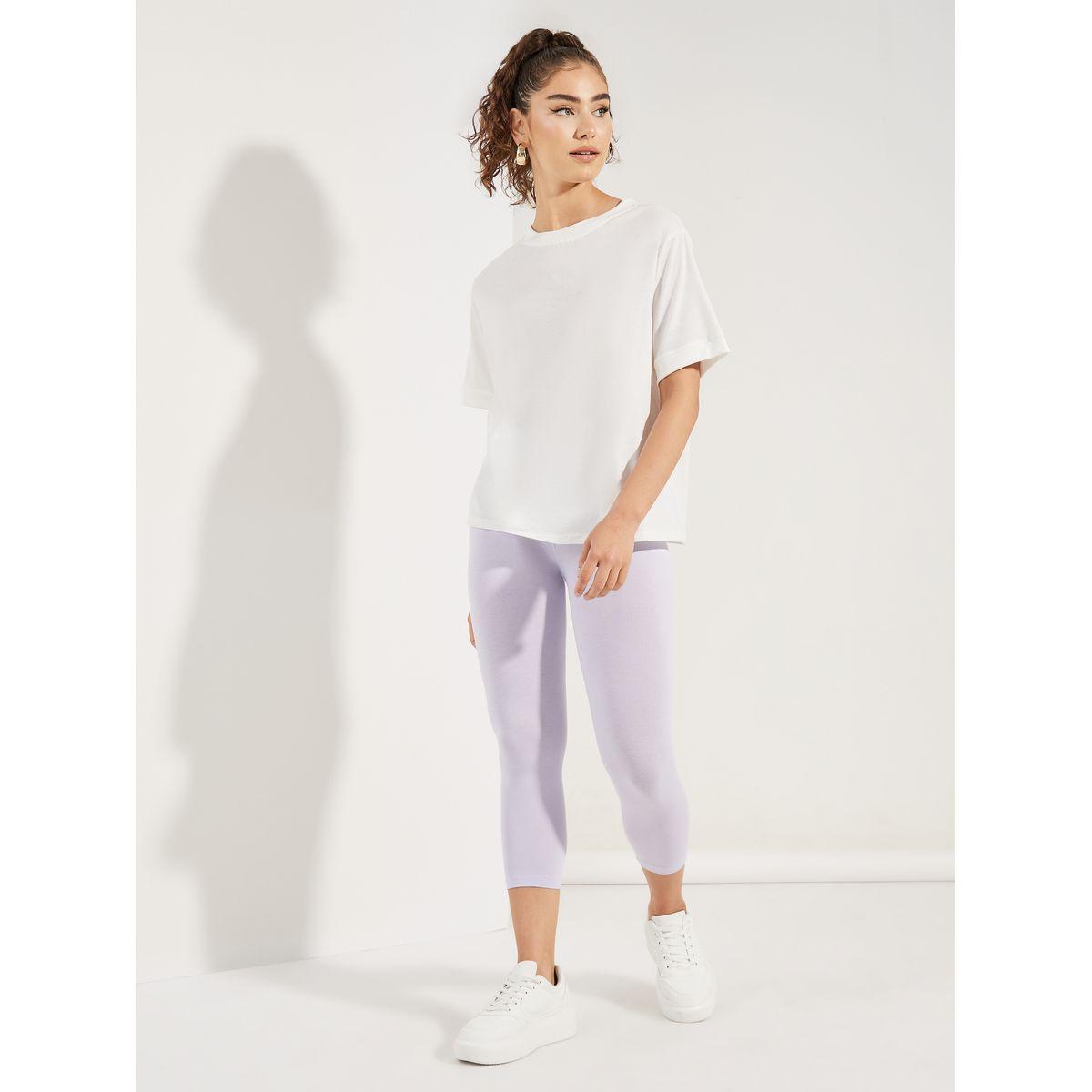 ليقنز بطول كابري مع خصر مطاطي-women-clothing-leggings-image-1