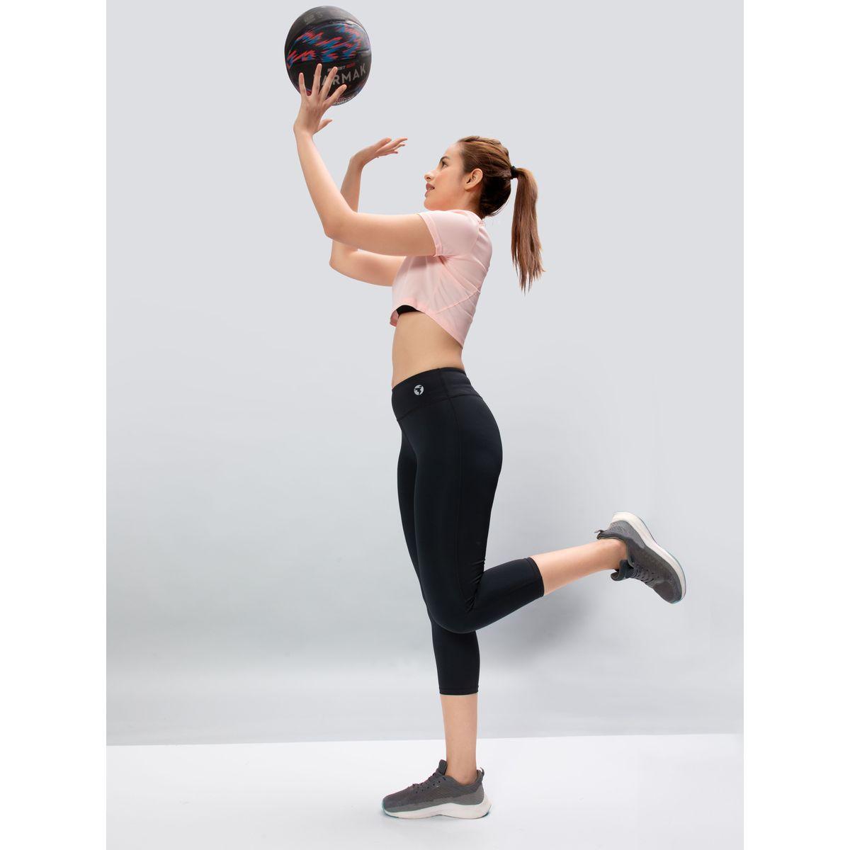Technosport X Styli  Solid 3/4 Tights with ELASTO PLUS-women-clothing-sportswearandactivewear-bottoms-image-2