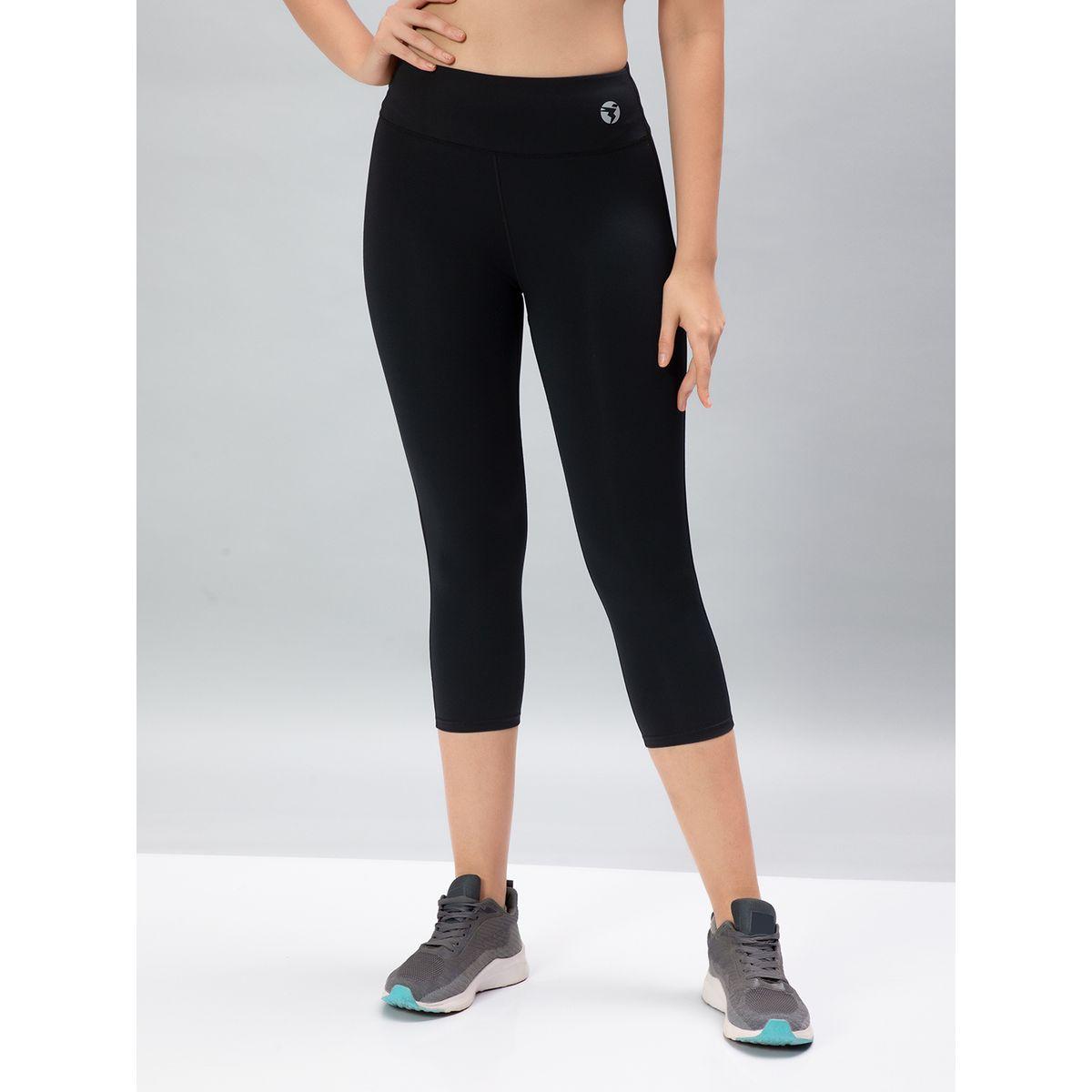 Technosport X Styli  Solid 3/4 Tights with ELASTO PLUS-women-clothing-sportswearandactivewear-bottoms-image-3