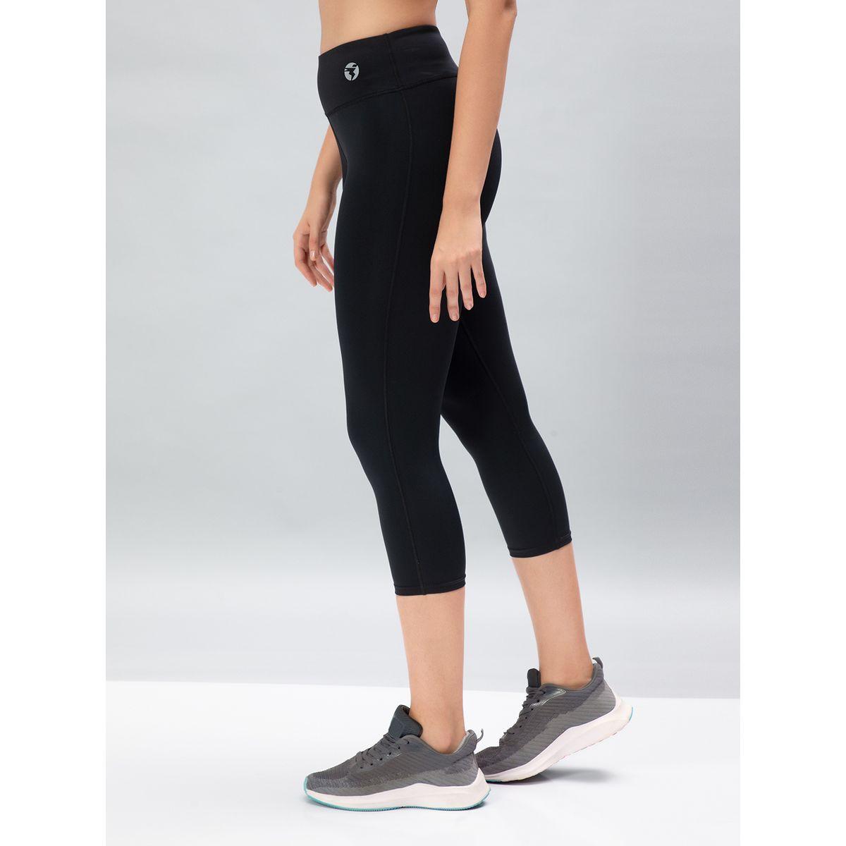 Technosport X Styli  Solid 3/4 Tights with ELASTO PLUS-women-clothing-sportswearandactivewear-bottoms-image-4