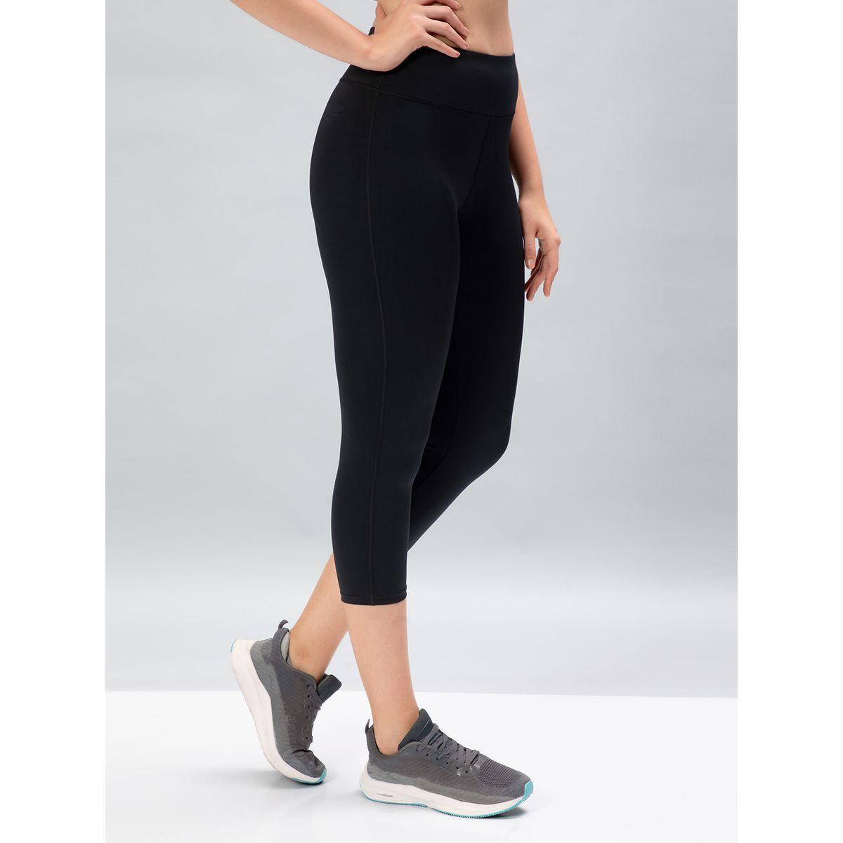 Technosport X Styli  Solid 3/4 Tights with ELASTO PLUS-women-clothing-sportswearandactivewear-bottoms-image-5
