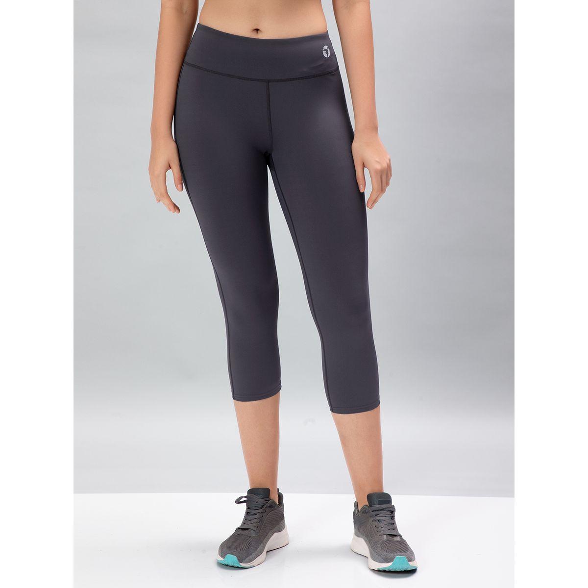 Technosport X Styli  Solid 3/4 Tights with ELASTO PLUS-women-clothing-sportswearandactivewear-bottoms-image-1