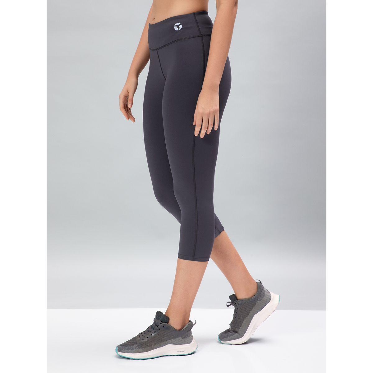 Technosport X Styli  Solid 3/4 Tights with ELASTO PLUS-women-clothing-sportswearandactivewear-bottoms-image-2