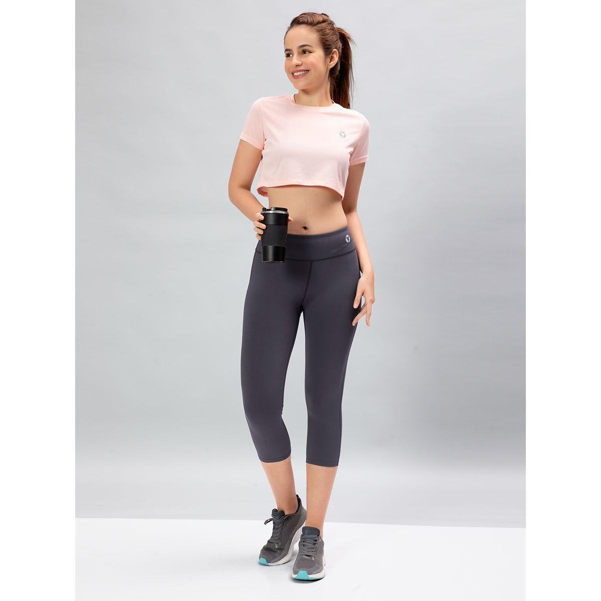 Technosport X Styli  Solid 3/4 Tights with ELASTO PLUS-women-clothing-sportswearandactivewear-bottoms-image-6