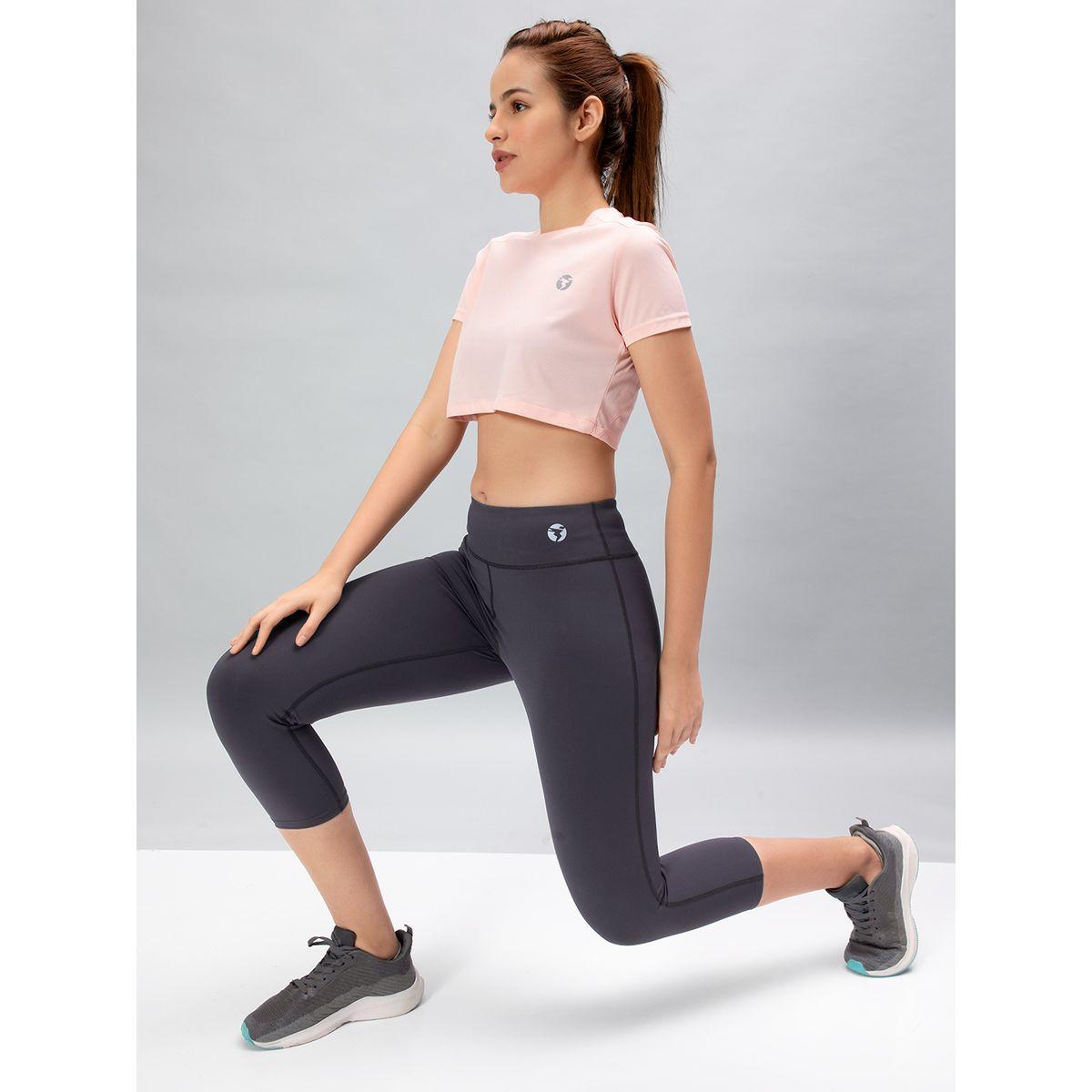 Technosport X Styli  Solid 3/4 Tights with ELASTO PLUS-women-clothing-sportswearandactivewear-bottoms-image-7