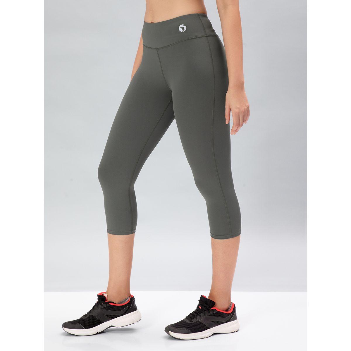 Technosport X Styli  Solid 3/4 Tights with ELASTO PLUS-women-clothing-sportswearandactivewear-bottoms-image-2