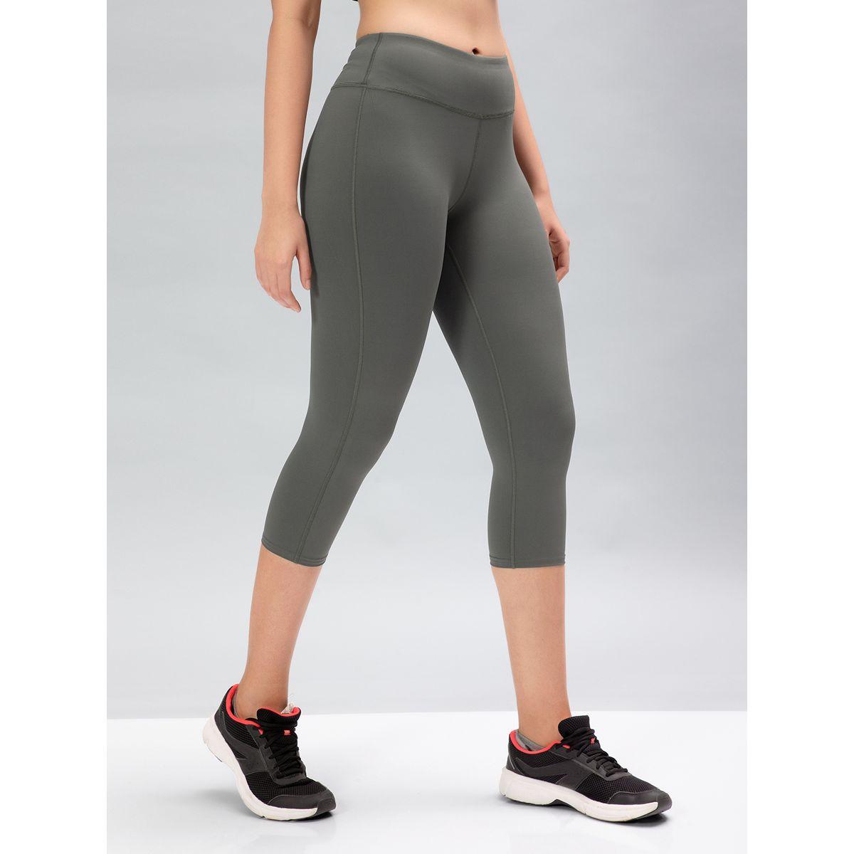 Technosport X Styli  Solid 3/4 Tights with ELASTO PLUS-women-clothing-sportswearandactivewear-bottoms-image-3