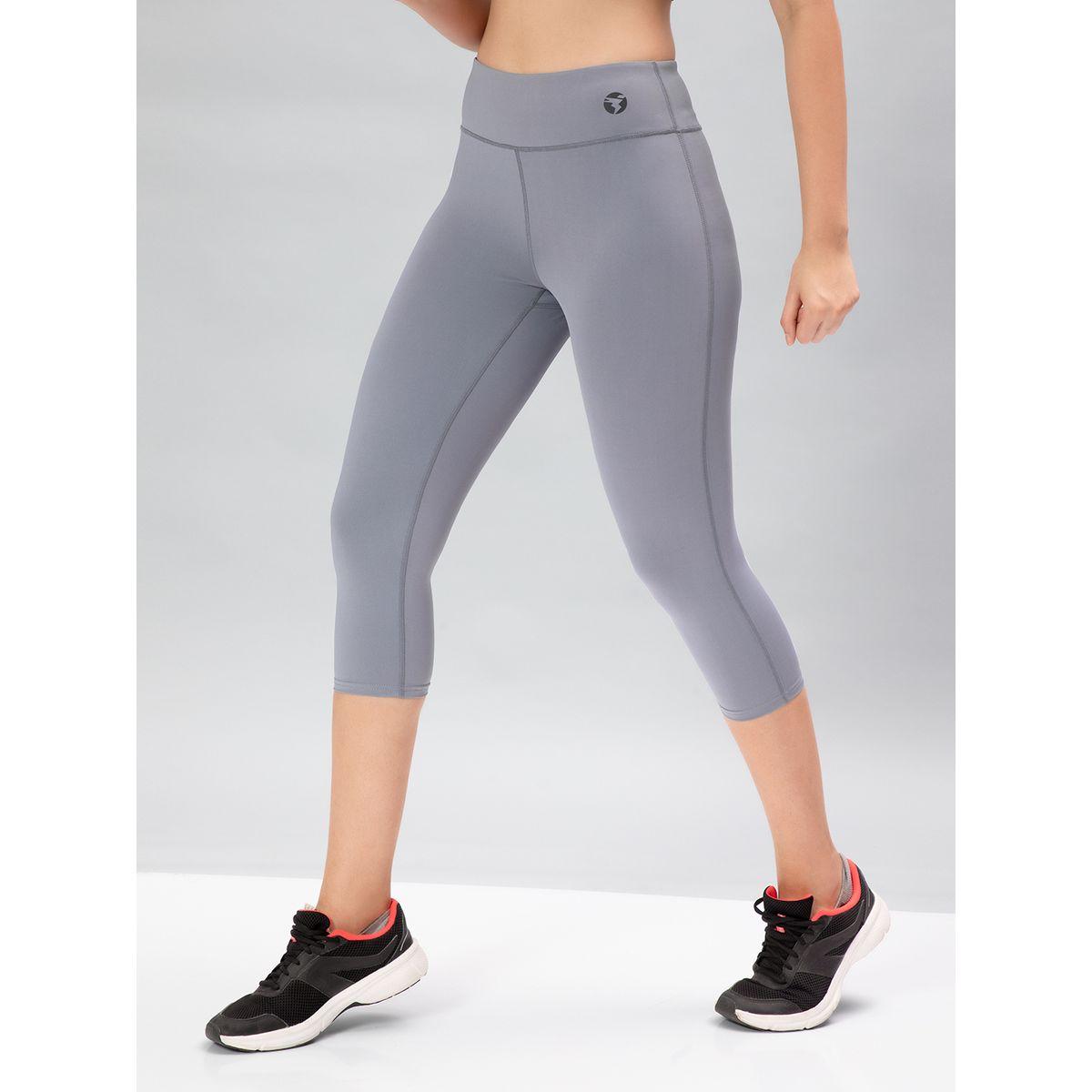 Technosport X Styli  Solid 3/4 Tights with ELASTO PLUS-women-clothing-sportswearandactivewear-bottoms-image-1
