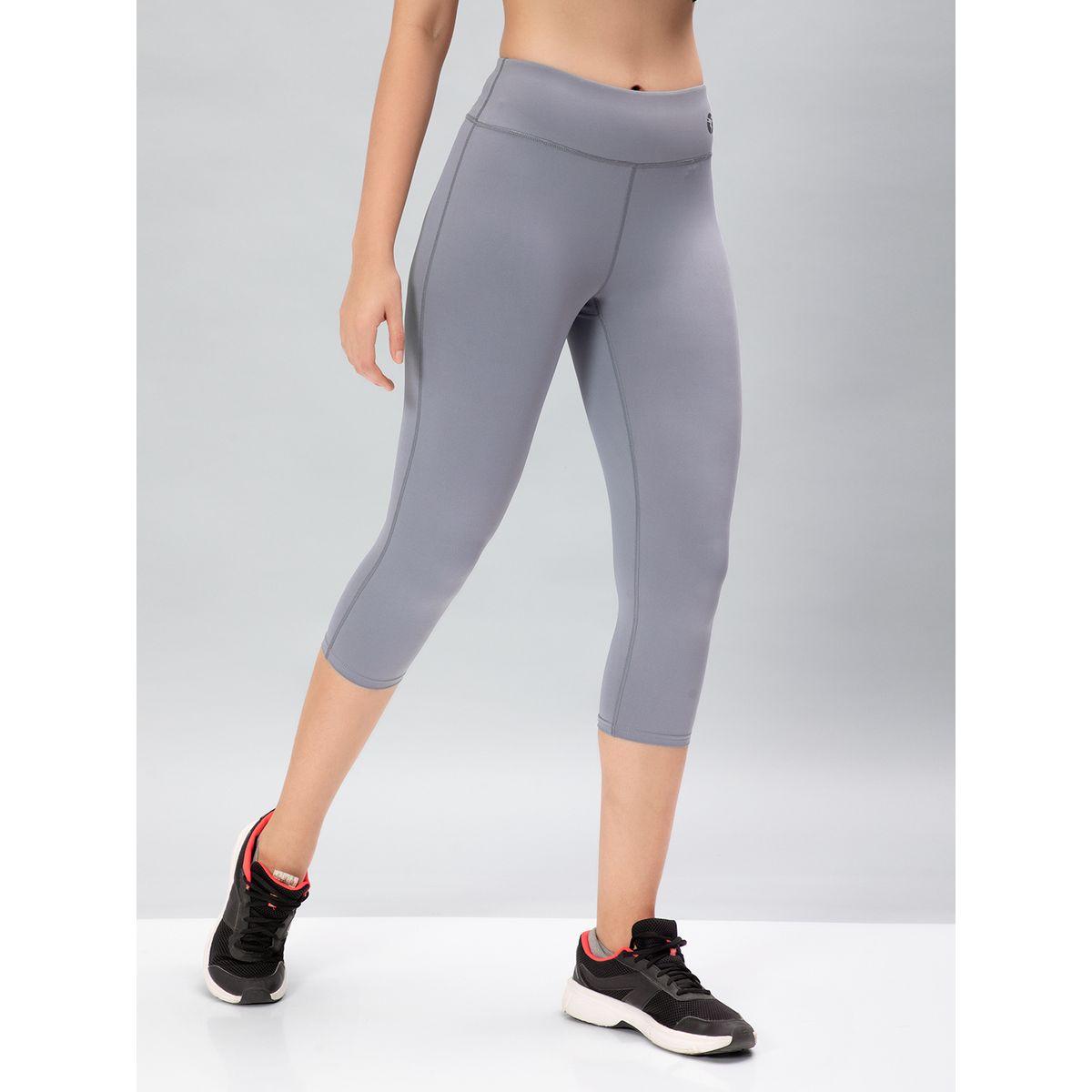 Technosport X Styli  Solid 3/4 Tights with ELASTO PLUS-women-clothing-sportswearandactivewear-bottoms-image-2
