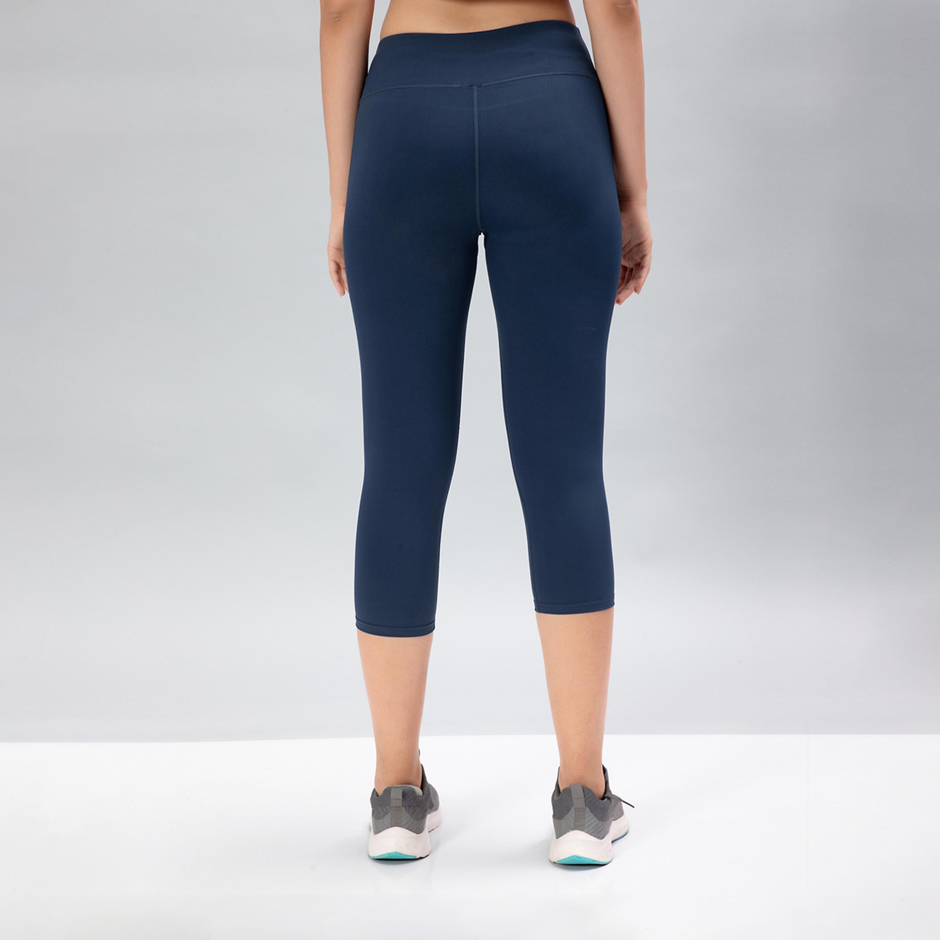 تكنوسبورت × ستايلي - جوارب سادة طول 3/4 مع مطاط إيلاستو بلس-women-clothing-sportswearandactivewear-bottoms-image-4