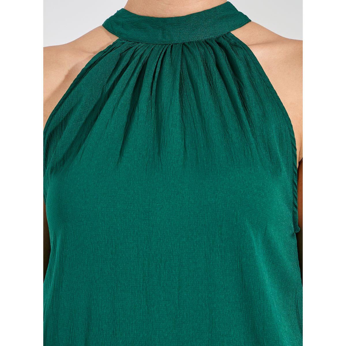 Styli Textured Halter Neck A-Line Maxi Dress-women-clothing-dresses-image-3