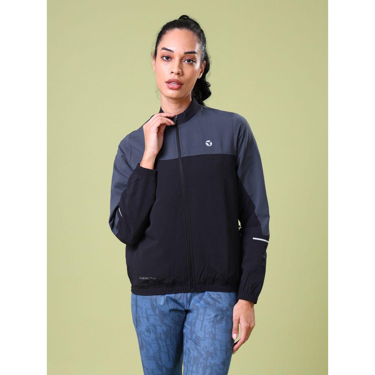 جاكيت منسوج بنمط كتل الالوان وأكمام طويلة تكنوسبورت × ستايلي-women-clothing-sportswearandactivewear-coatsandjackets-jackets-image-5