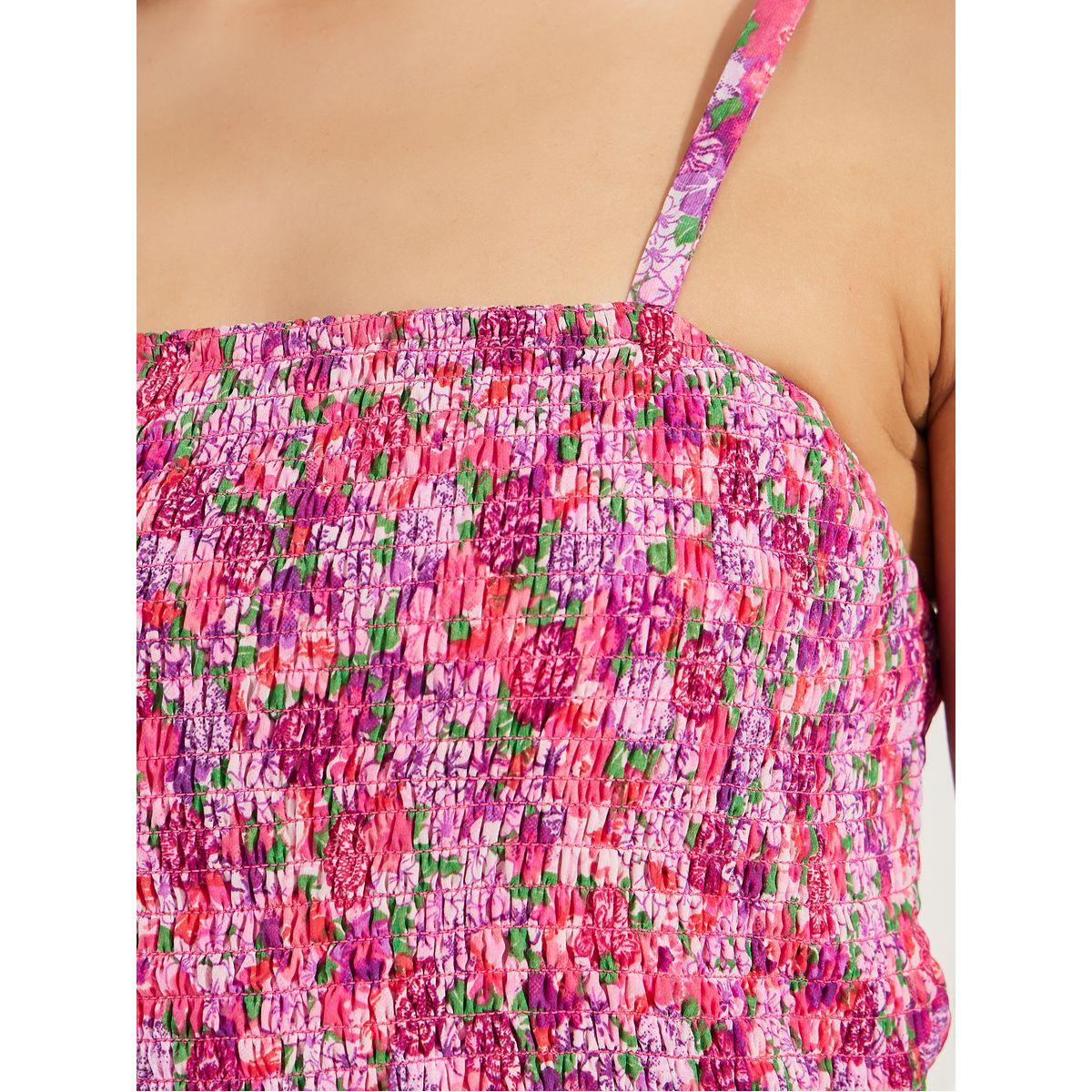 فستان طويل مطبع بزهور مع اكتاف باربطة-women-clothing-dresses-image-4