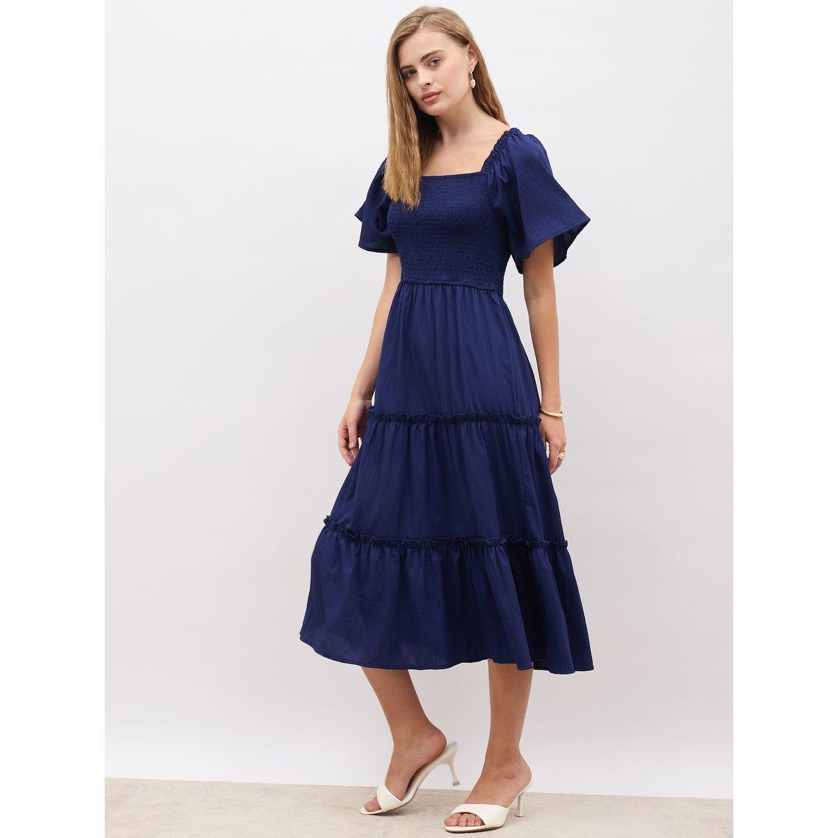 Styli Square Neck Smocked Tiered Midi Dress-women-clothing-dresses-image-3