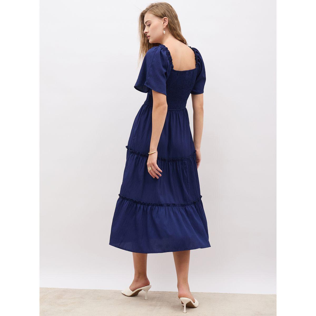 Styli Square Neck Smocked Tiered Midi Dress-women-clothing-dresses-image-7