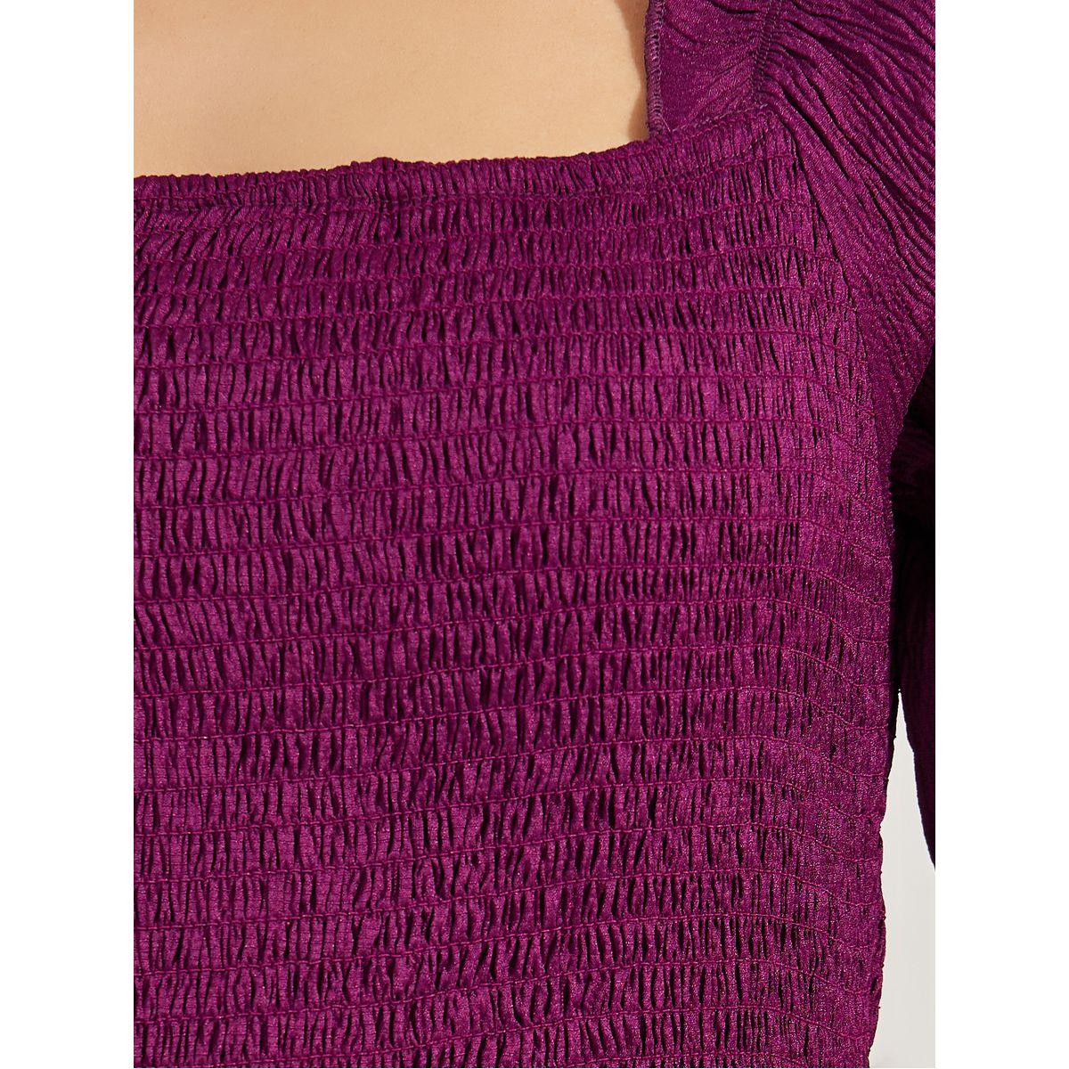 فستان ميدي بكسرات وياقة واسعة-women-clothing-dresses-image-3