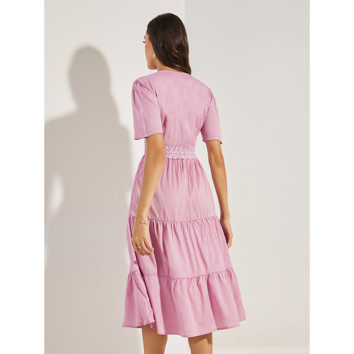 Styli Lace Insert Tiered Midi Dress-women-clothing-dresses-image-4