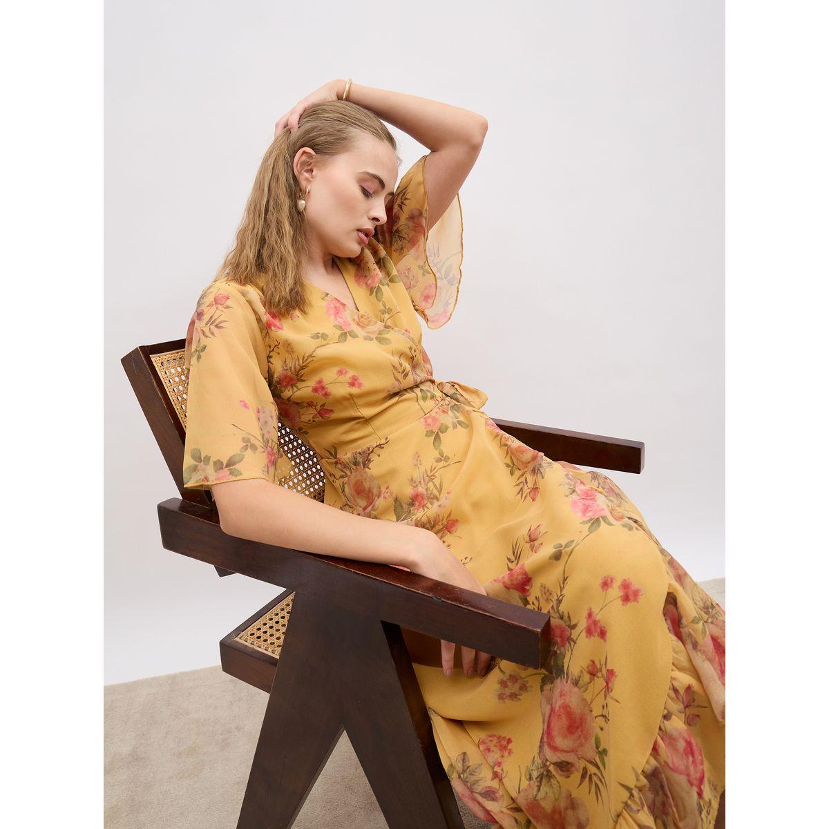 Styli Floral Print V-Neck Wrap Midi Dress-women-clothing-dresses-image-6