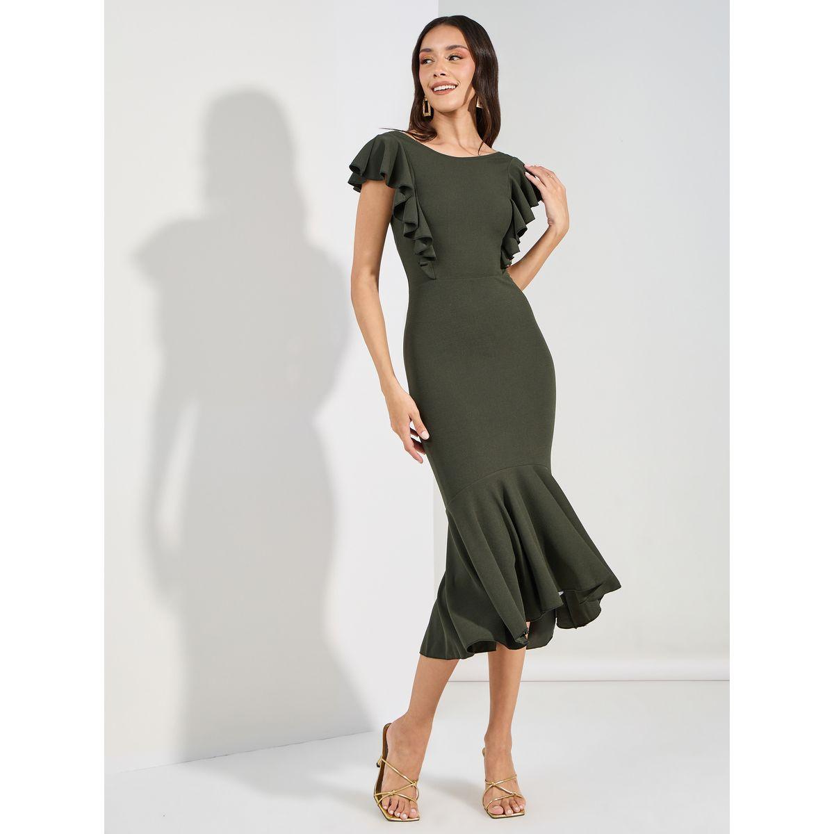 Mermaid bodycon midi dress best sale