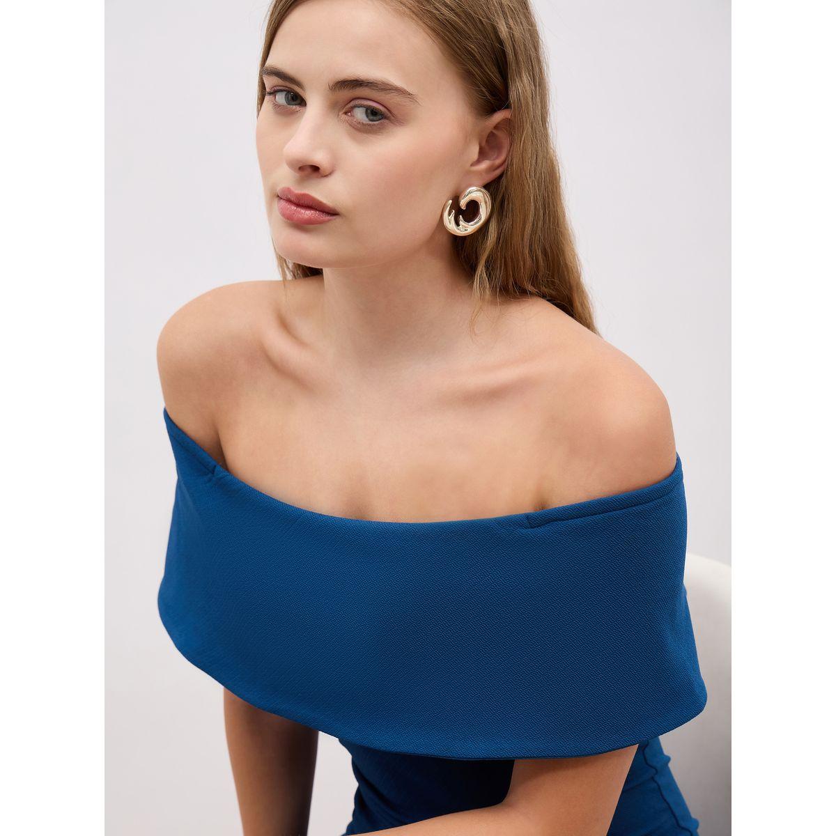 Styli  Plain Off Shoulder Neck Bodycon Midi Dress-women-clothing-dresses-image-4