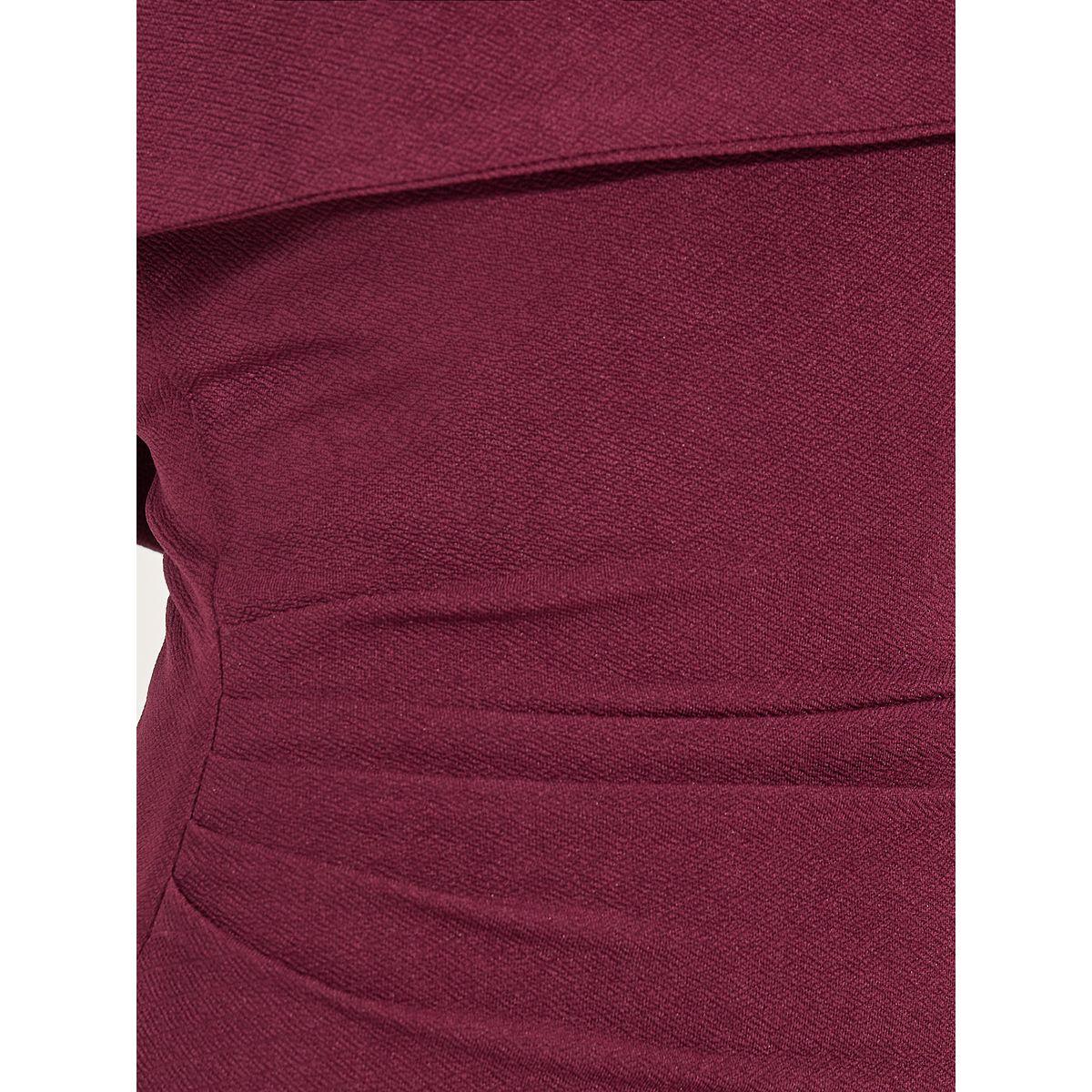 Styli  Plain Off Shoulder Neck Bodycon Midi Dress-women-clothing-dresses-image-3
