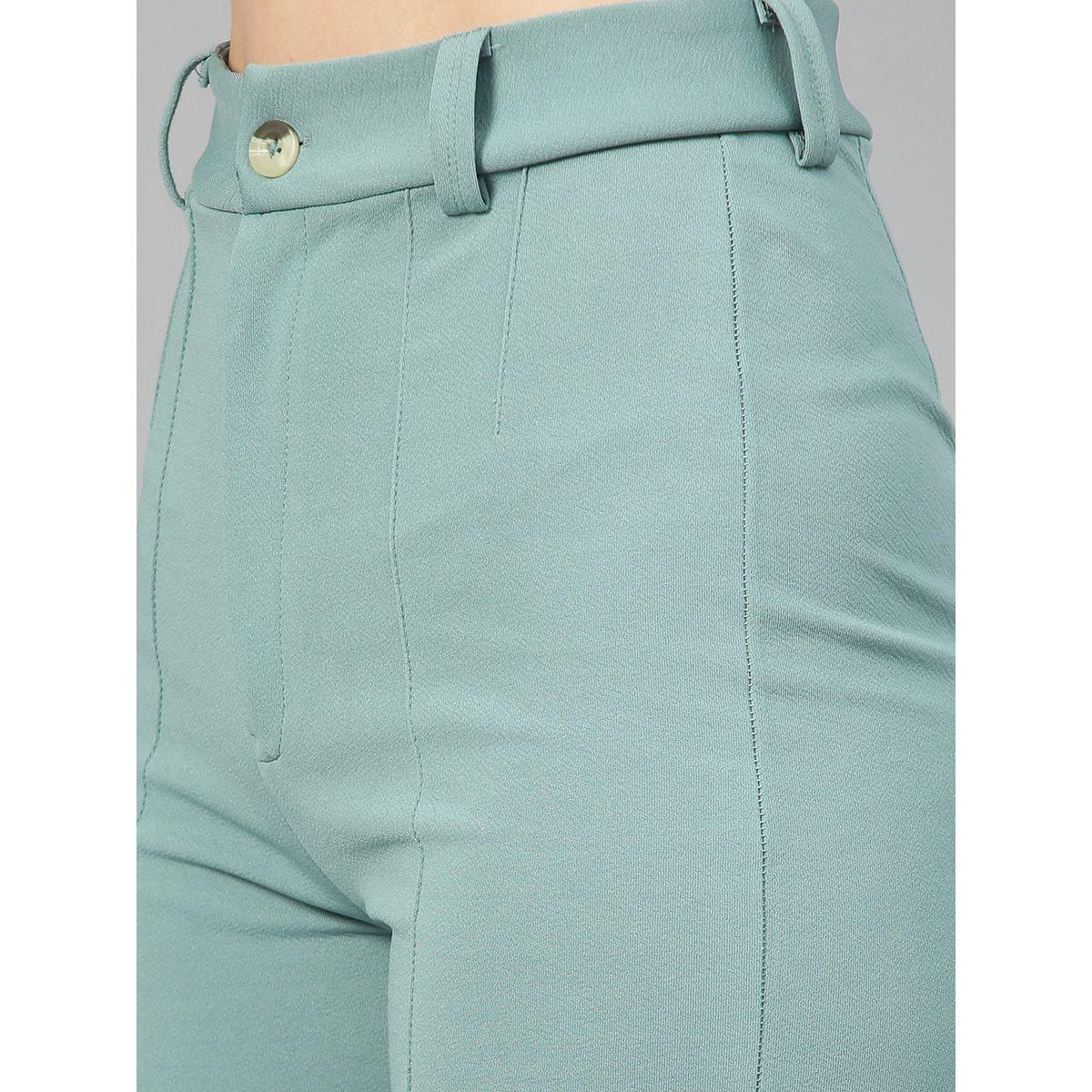 بنطال بقصة ارجل مستقيمة وتفاصيل محزوزة كوتي × ستايلي-women-clothing-bottoms-trousers-image-4