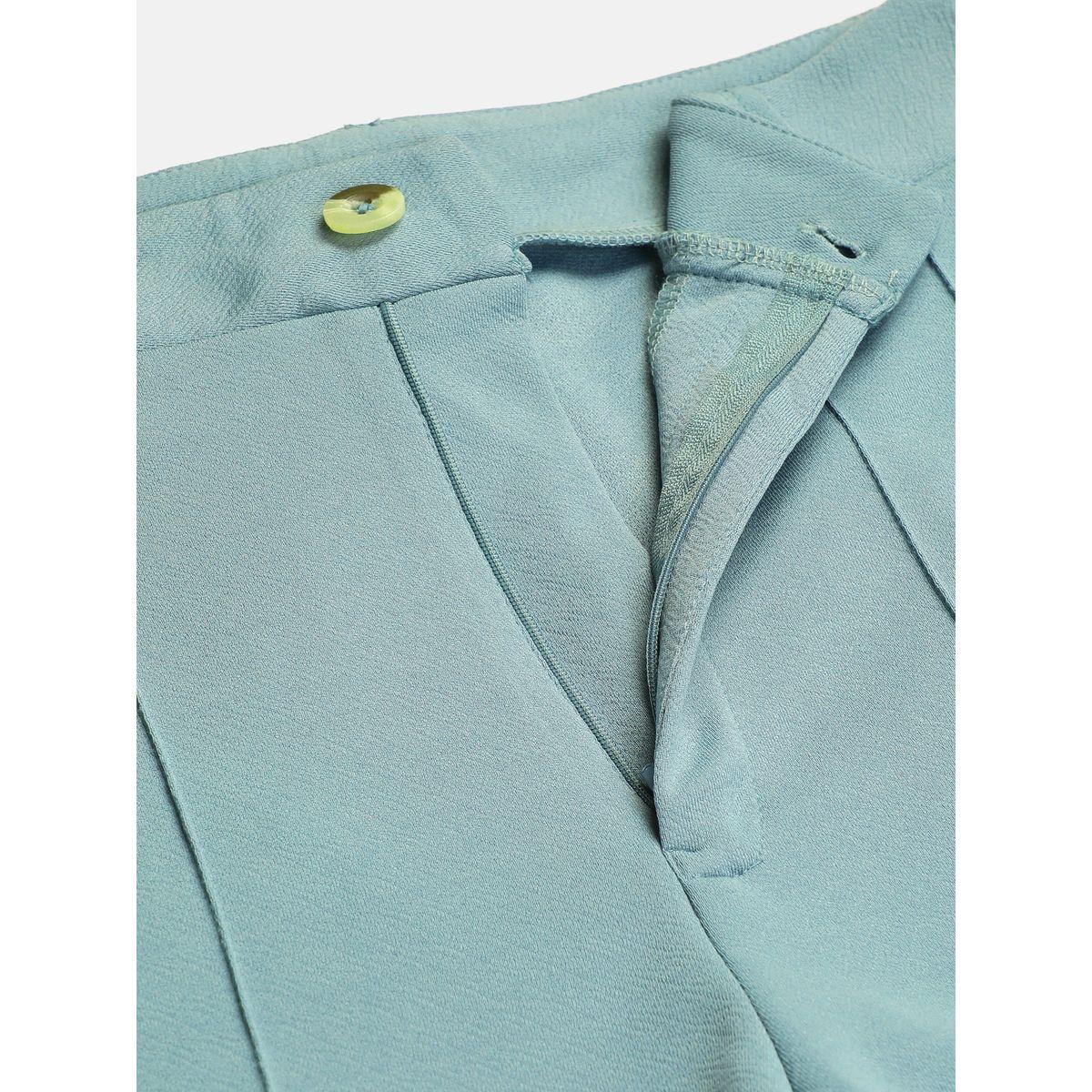 بنطال بقصة ارجل مستقيمة وتفاصيل محزوزة كوتي × ستايلي-women-clothing-bottoms-trousers-image-6