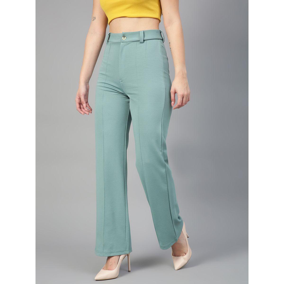 بنطال بقصة ارجل مستقيمة وتفاصيل محزوزة كوتي × ستايلي-women-clothing-bottoms-trousers-image-7