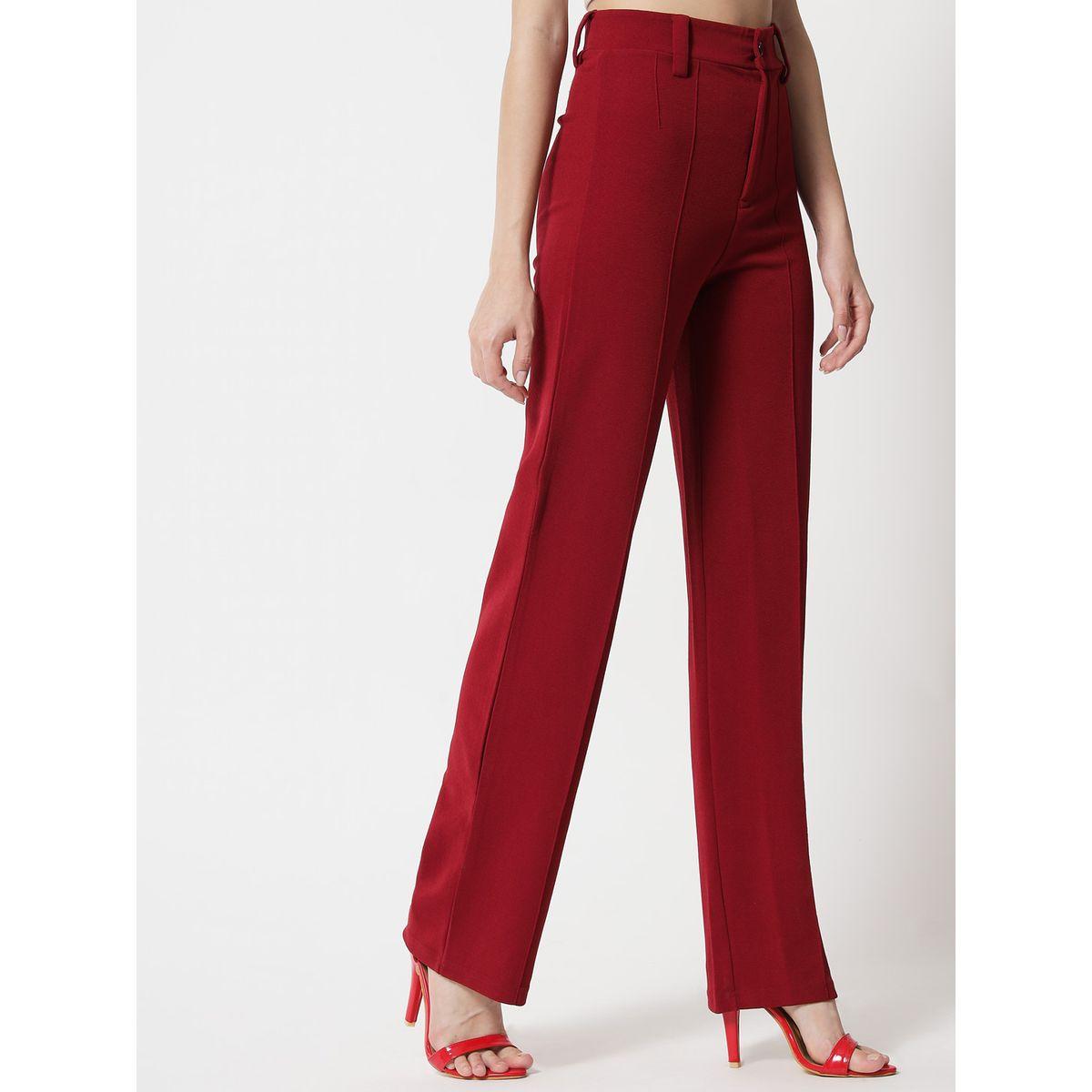 Kotty Pintuck Detail High Rise Straight Leg Trousers-women-clothing-bottoms-trousers-image-2