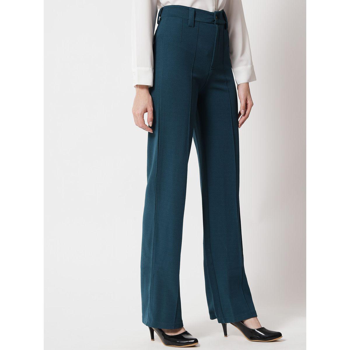 Kotty Pintuck Detail High Rise Straight Leg Trousers-women-clothing-bottoms-trousers-image-3