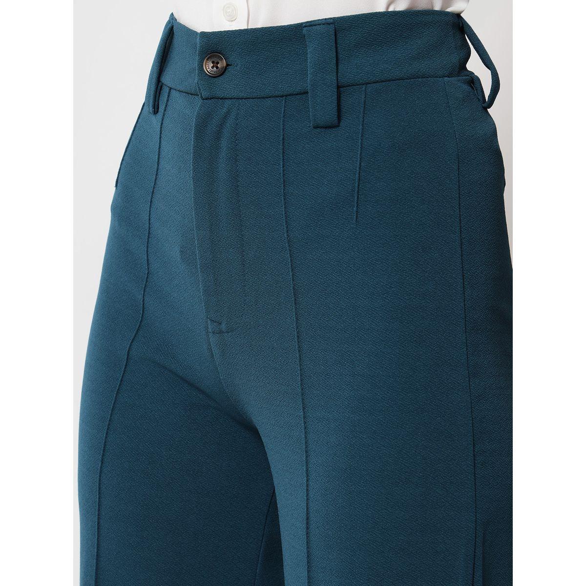 Kotty Pintuck Detail High Rise Straight Leg Trousers-women-clothing-bottoms-trousers-image-4