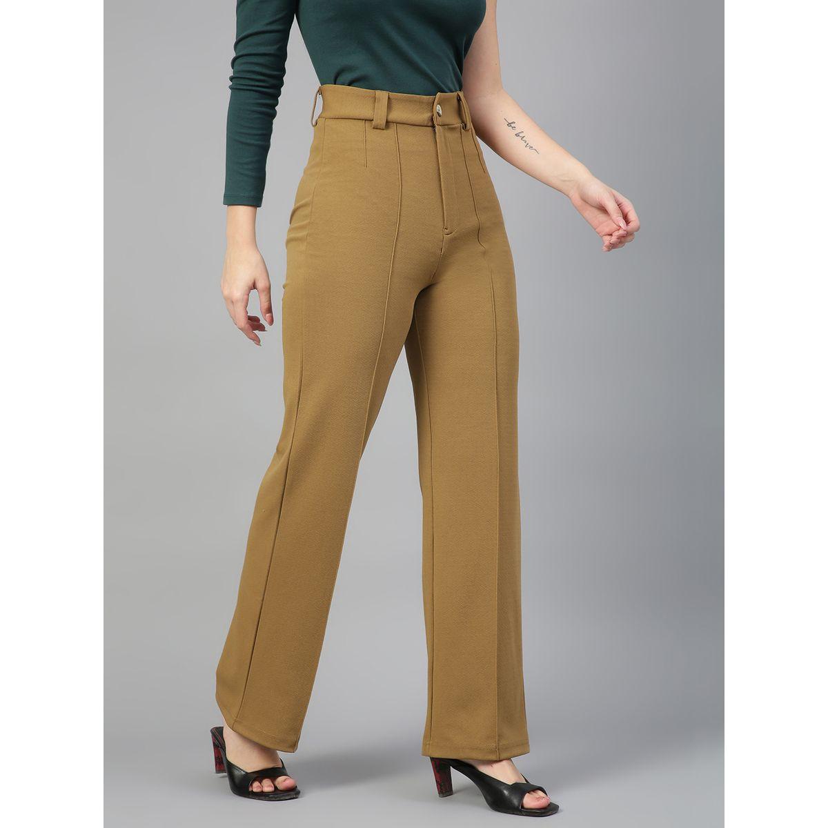 Kotty X Styli  Pintuck Detail Mid Rise Straight Leg Trousers-women-clothing-bottoms-trousers-image-2