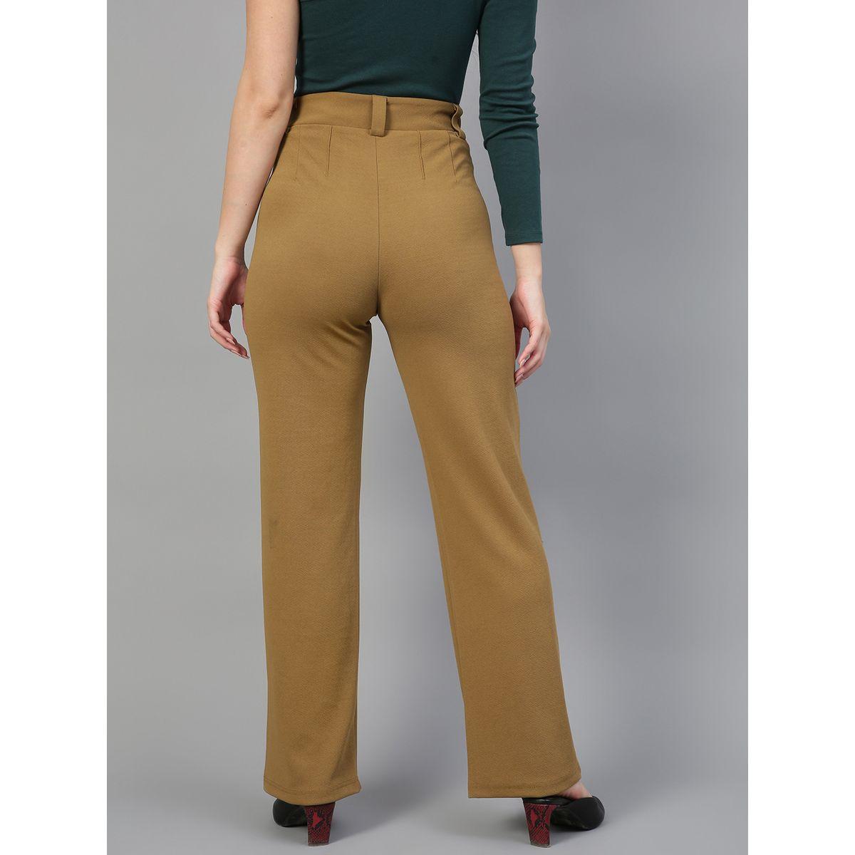 Kotty X Styli  Pintuck Detail Mid Rise Straight Leg Trousers-women-clothing-bottoms-trousers-image-3